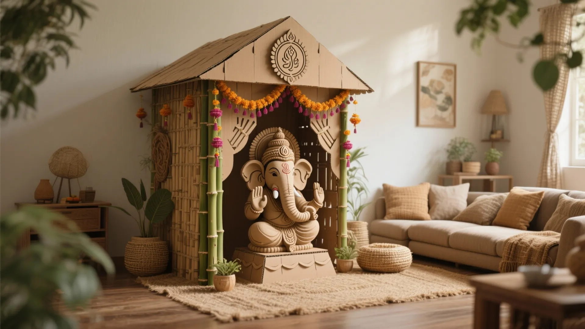 Eco-friendly Ganesh Mandap