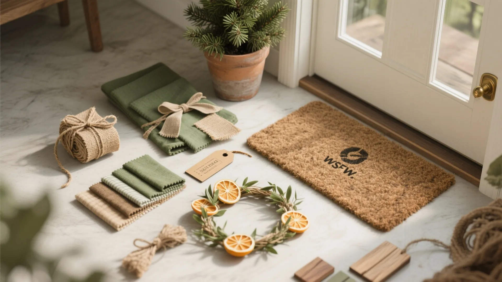 4. Eco-Friendly Green Door