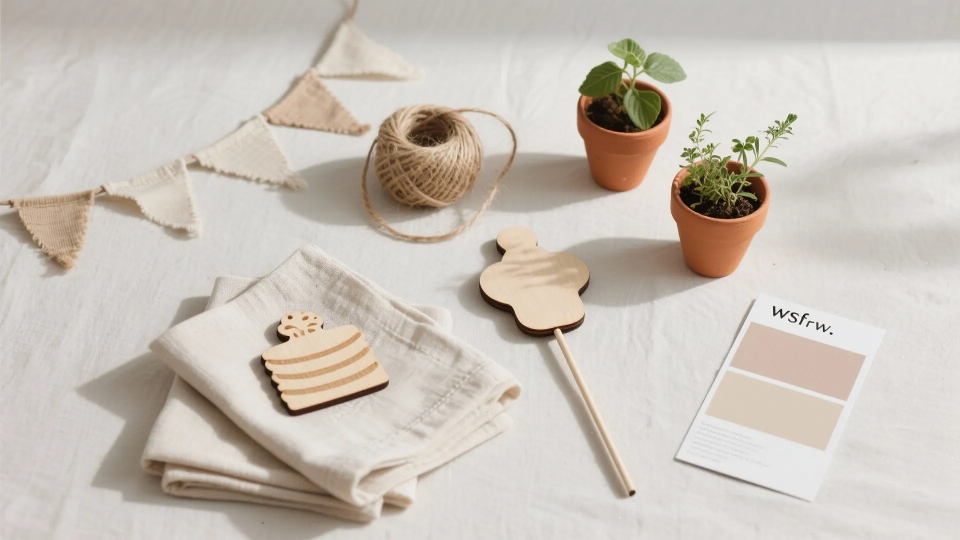 Eco-forward Details: Real Greenery, Reusable Banners, Borrowed Linens