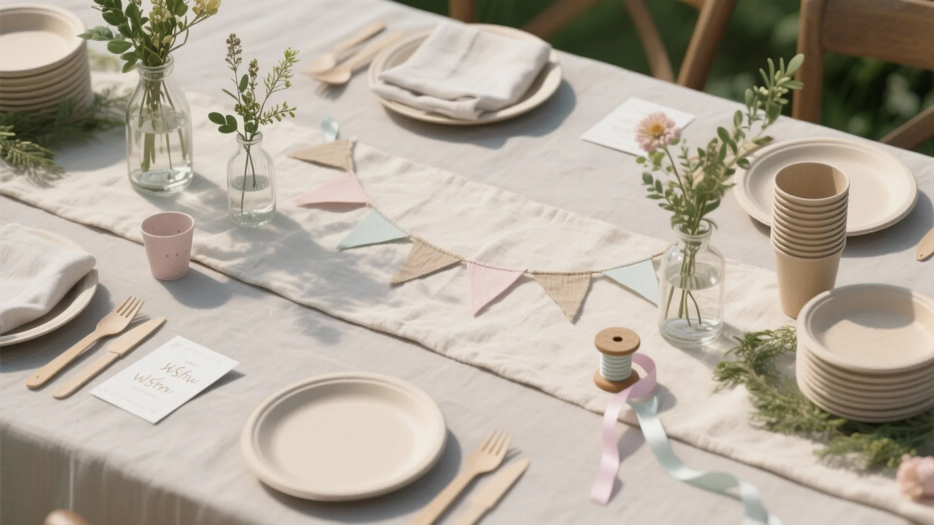 Eco-Chic Tablescapes and Keepsake Details