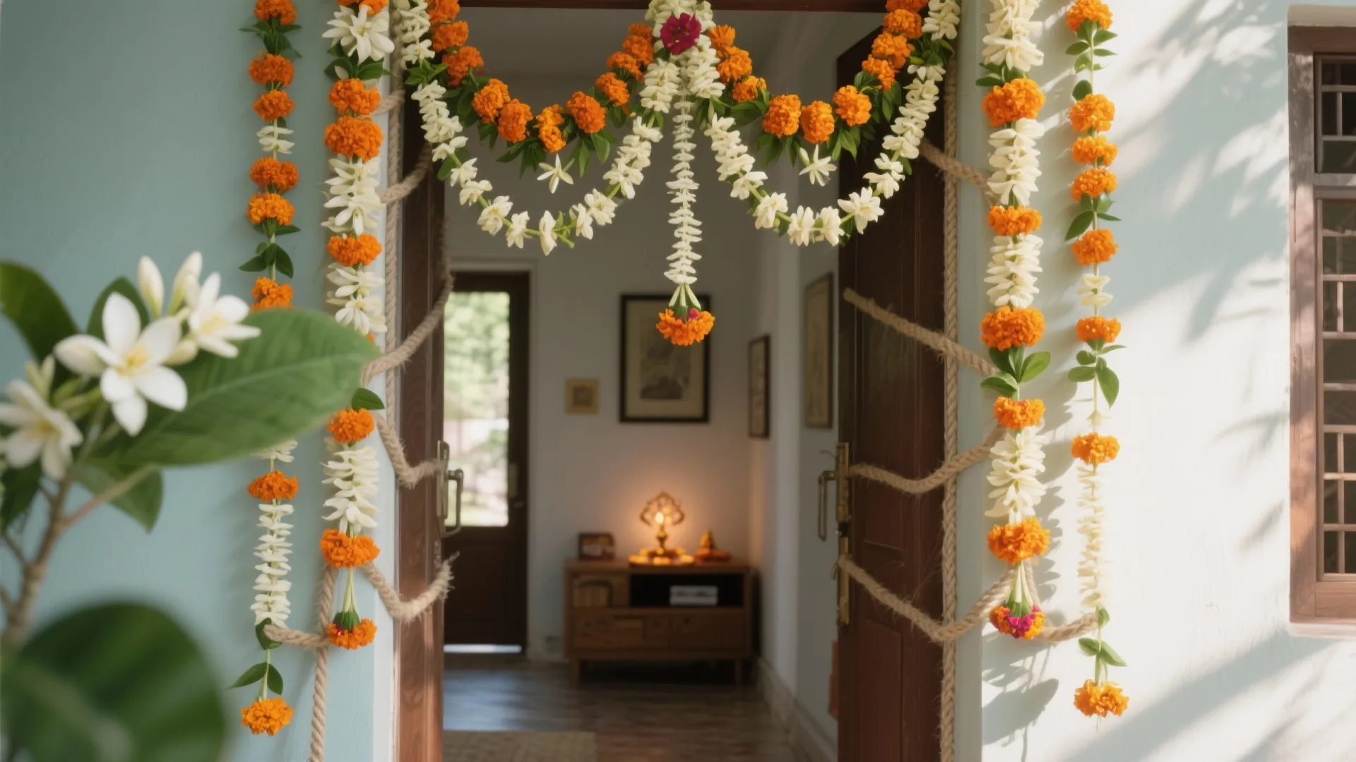 Eco-Friendly Floral Torans and Garlands