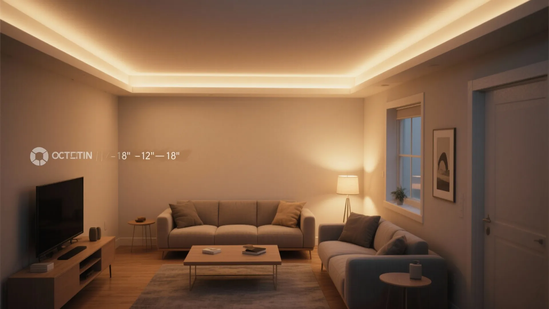 2. Accent Edge Lighting for Low Ceilings