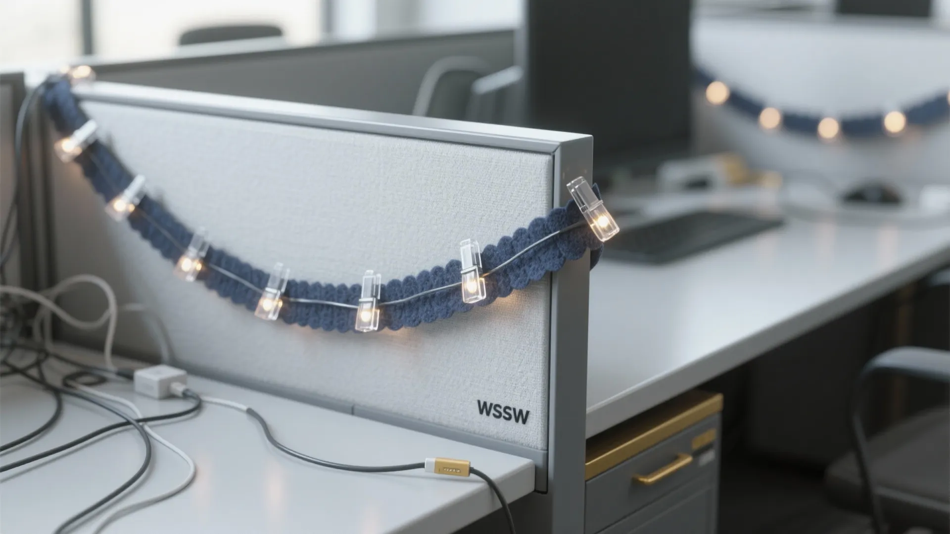 Idea 2: Edge garland and micro-lights (the safe kind)