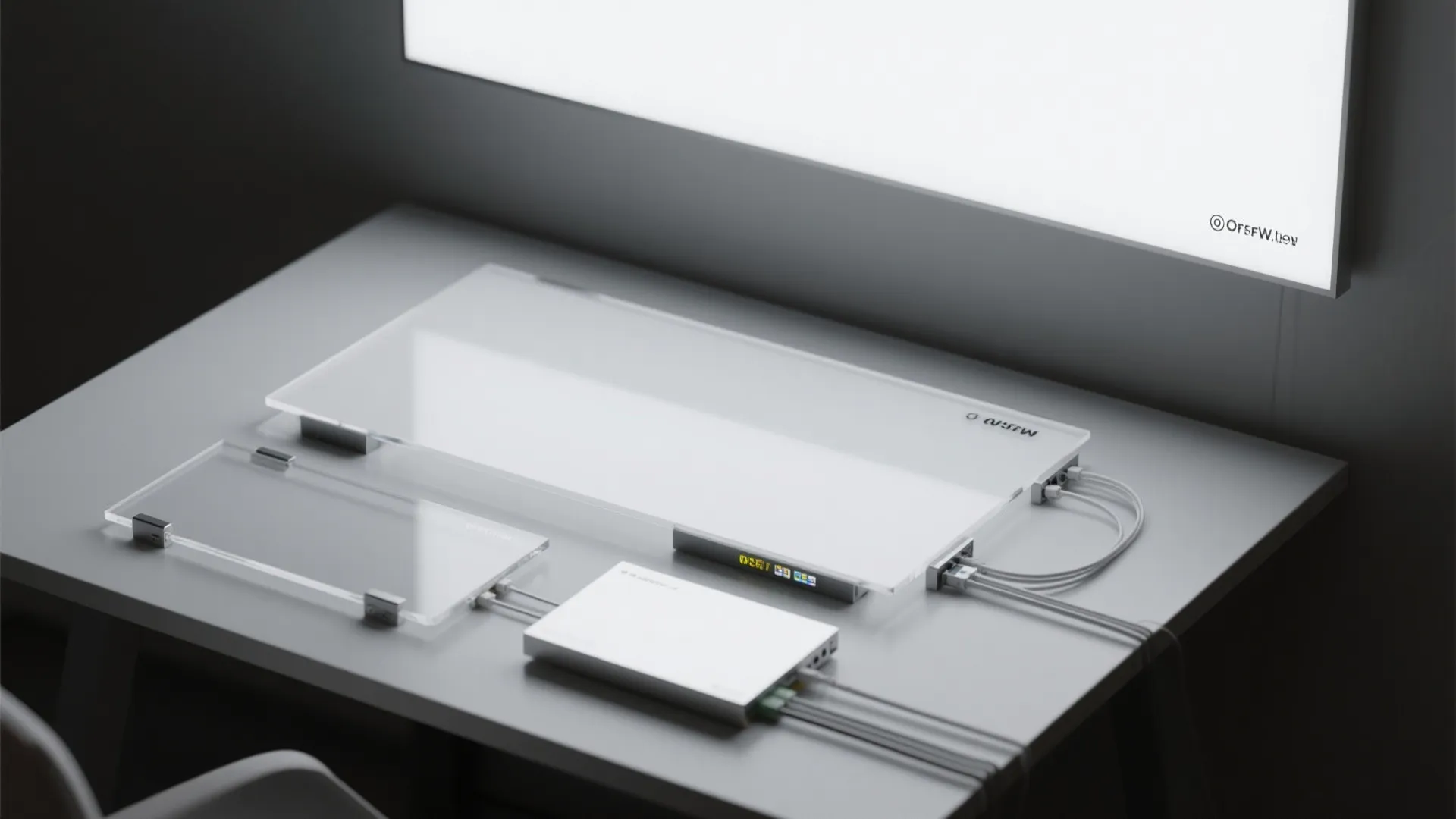 4. Integrated LED panels with edge-lit covers