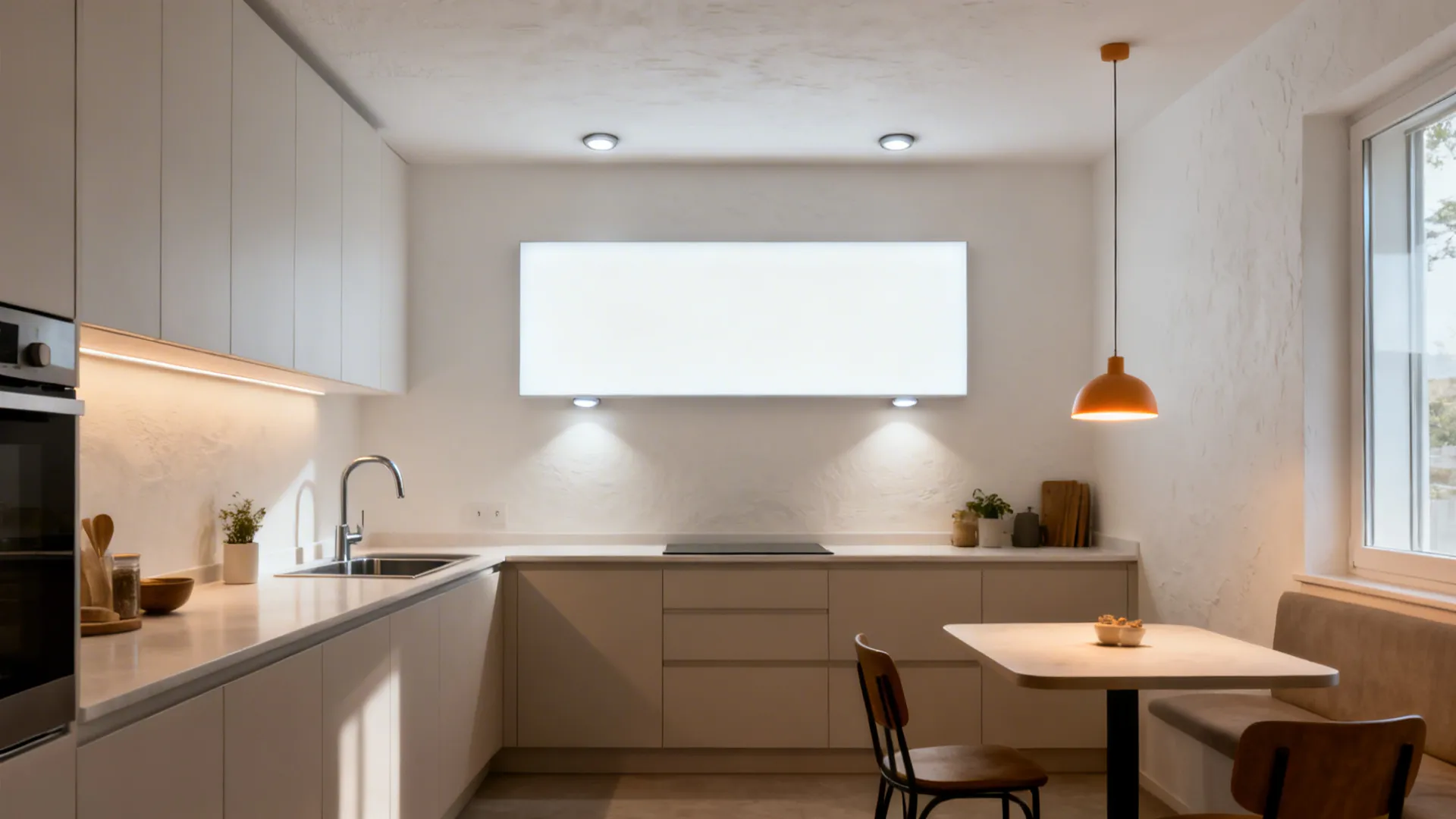 Monolithic LED Panel (Edge-Lit) for Low Ceilings