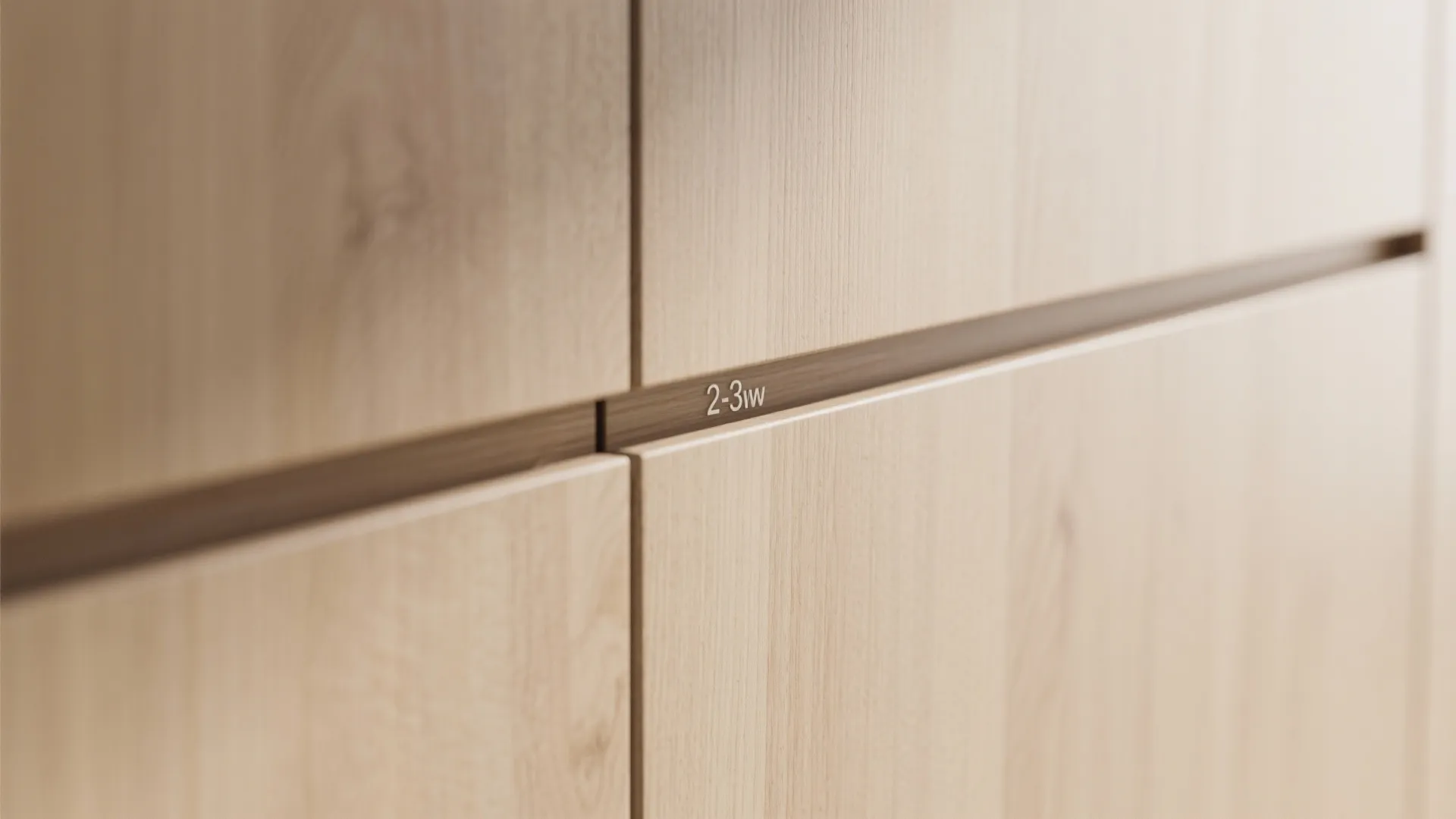 Minimalist flush cabinets with hidden pulls