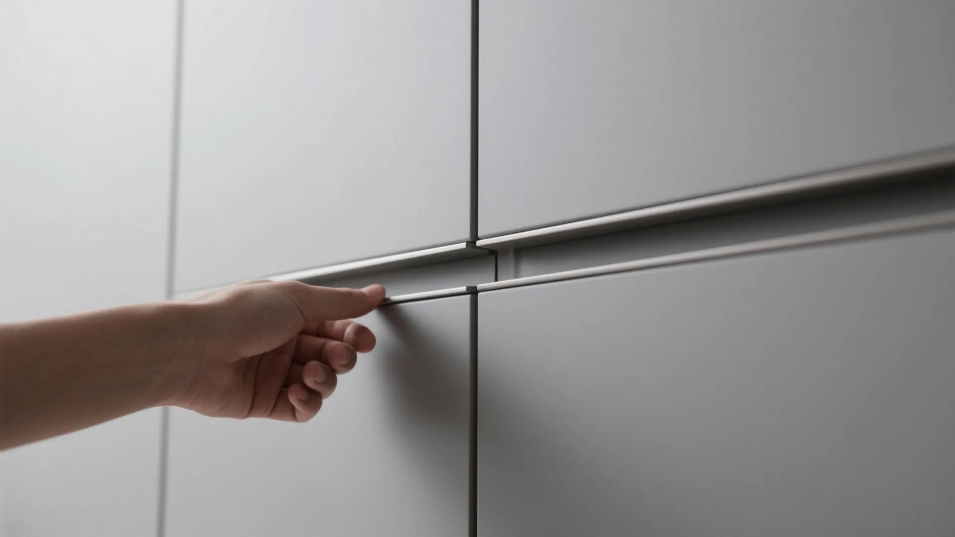 4. Edge pulls for a minimalist look