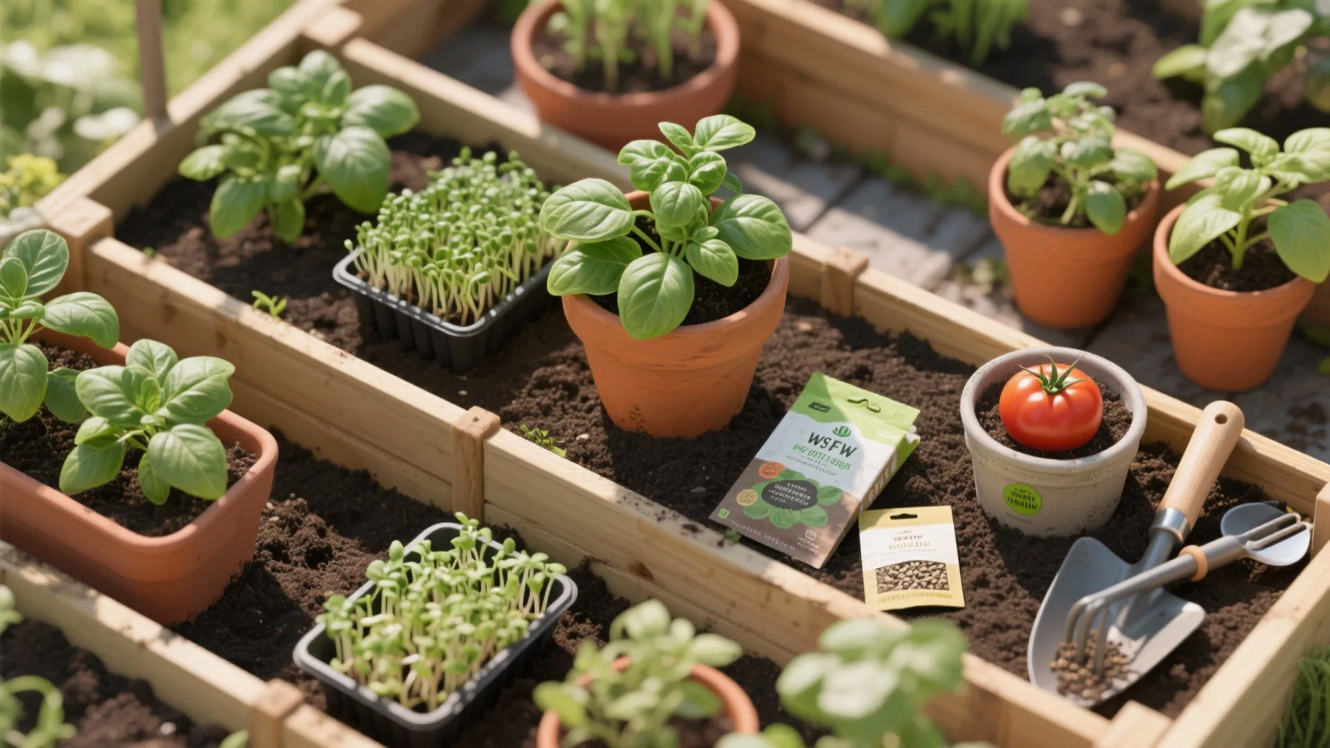 5. Edible Compact Garden: Herbs, Greens, and Micro-Veg