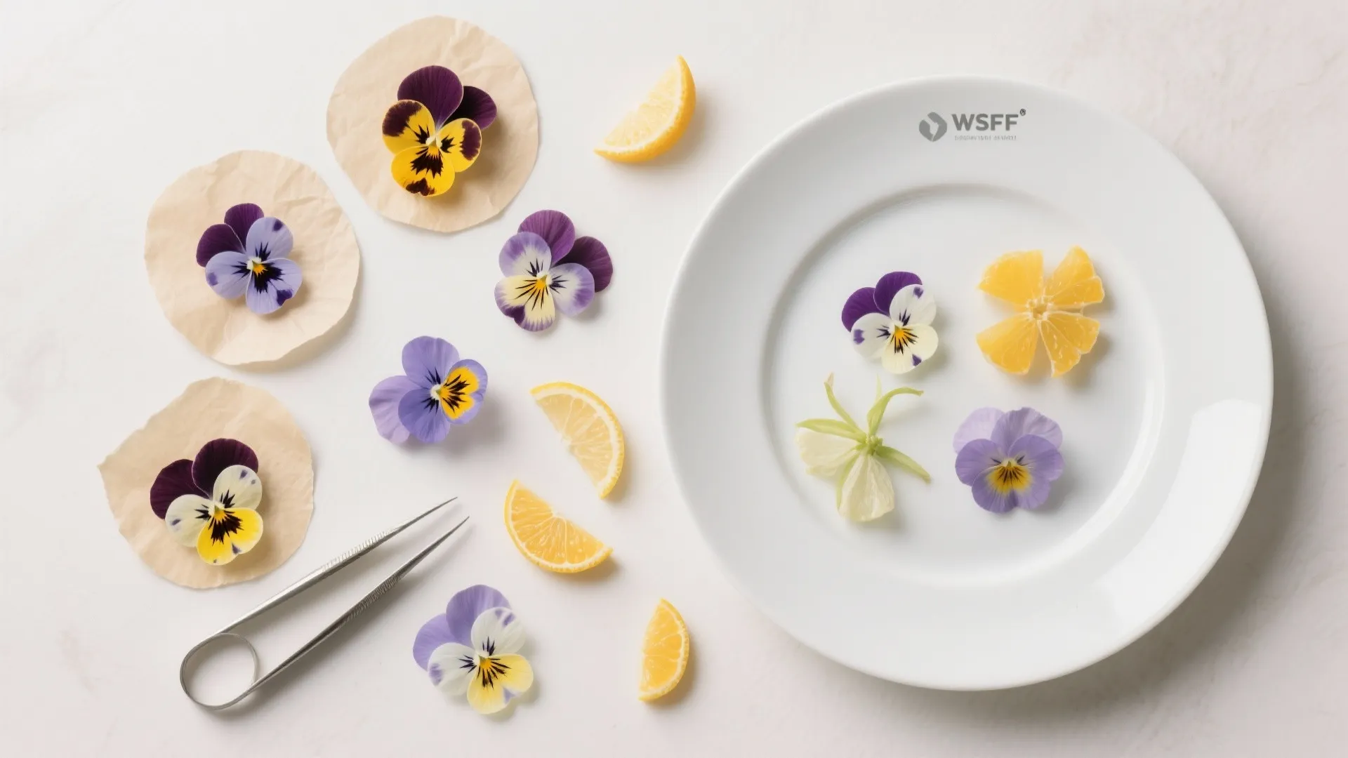 Mini Florals with Edible Garnishes