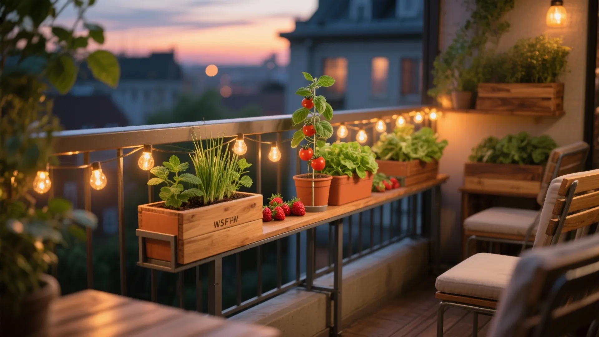 Edible Micro-Garden: Herbs, Dwarf Veg, and Mood Lighting