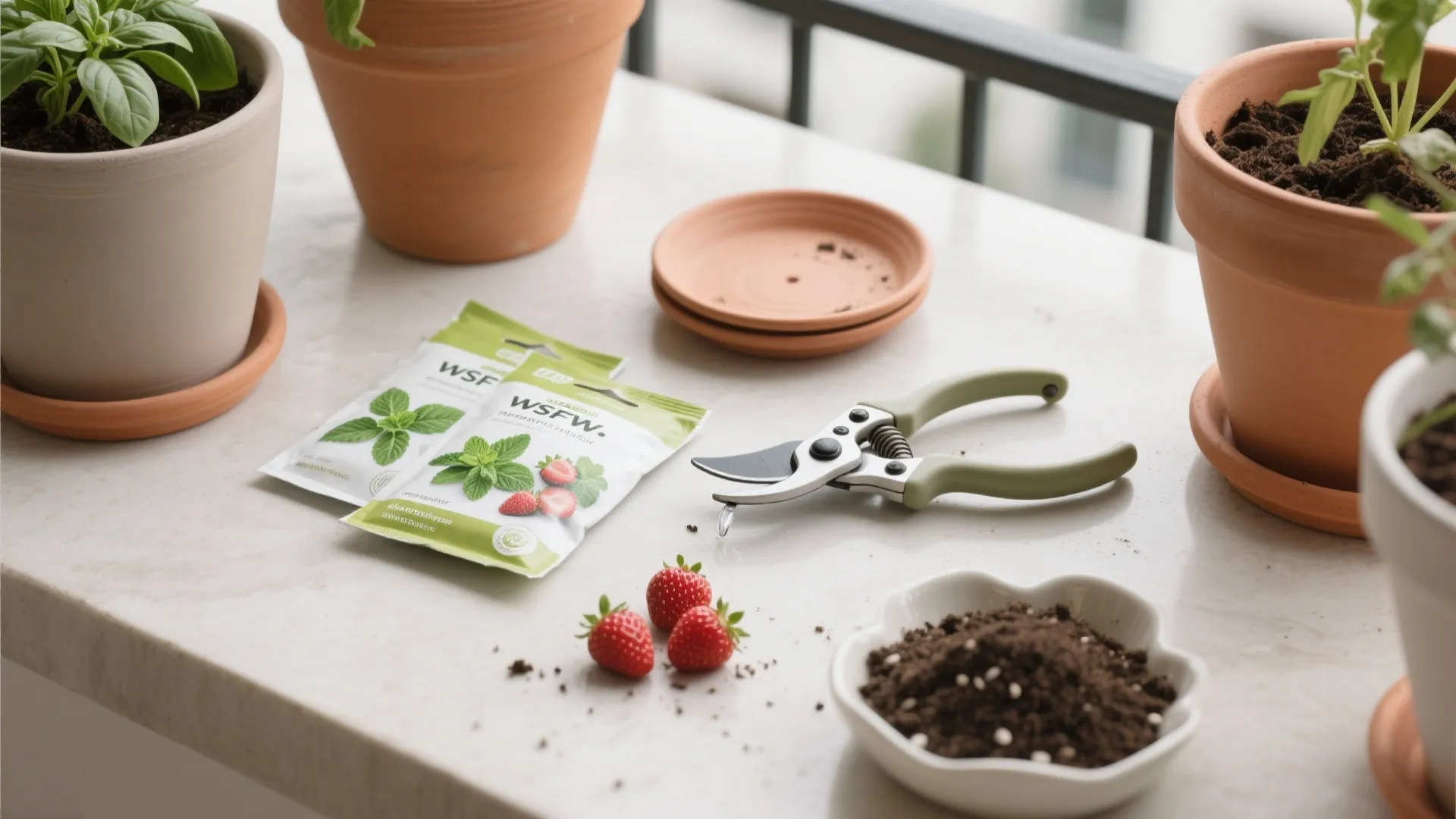 Edible Layering: Herbs to Dwarf Fruit