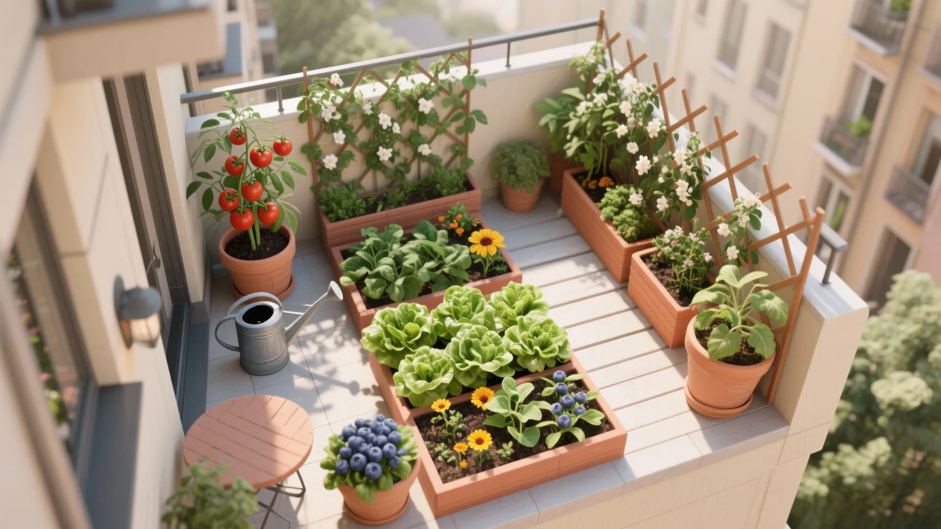 Edible and seasonal balcony ecology