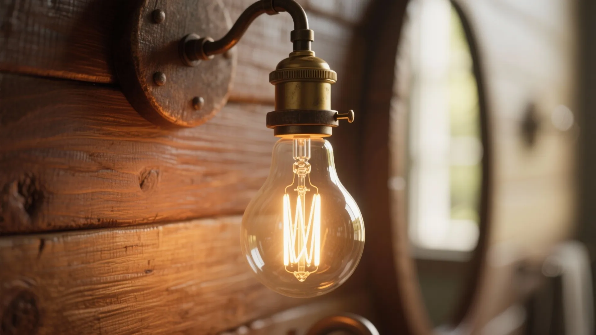 9. Warm Edison Bulb Lighting