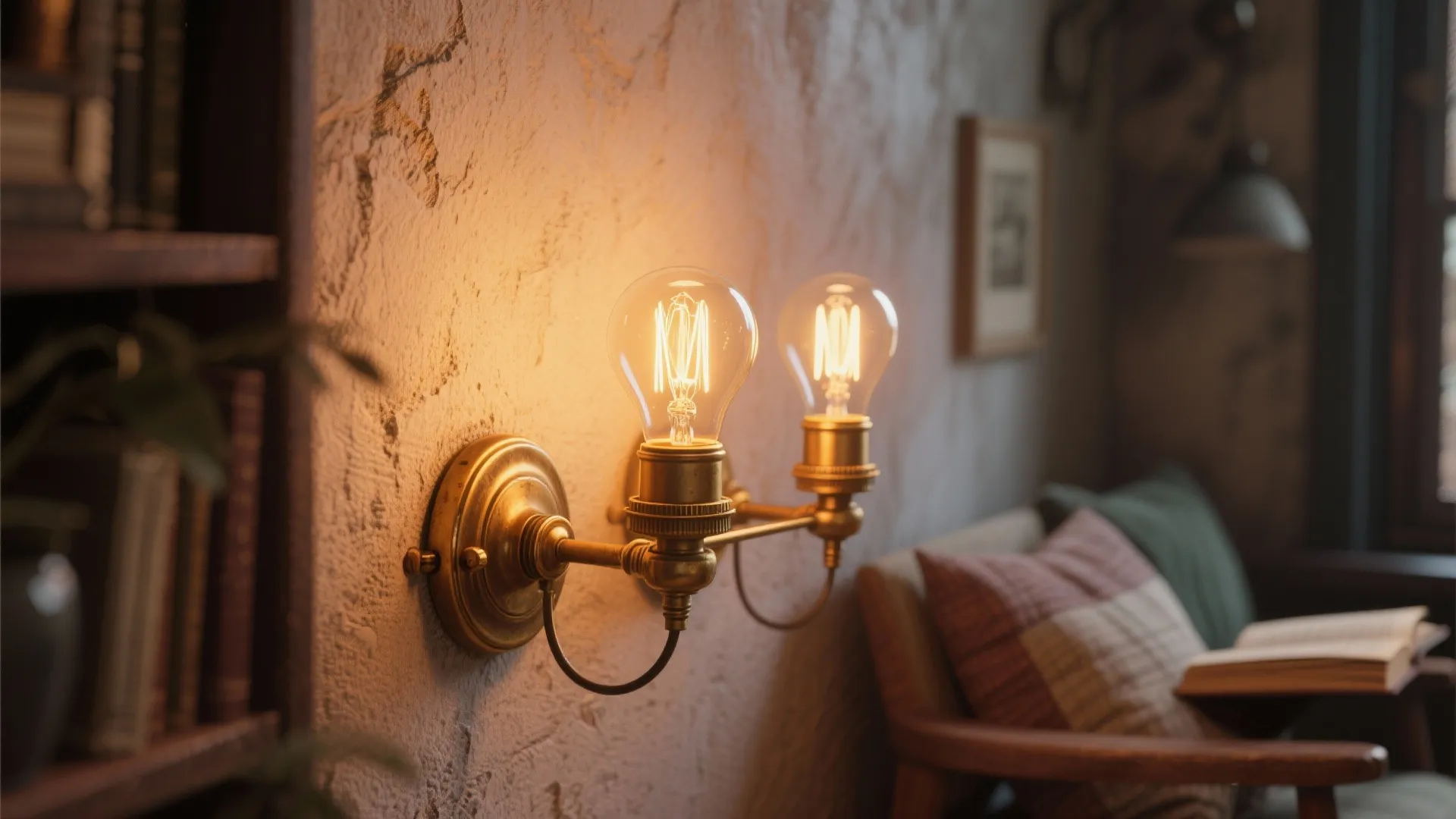 4. Vintage-Style Edison Two Light Sconce