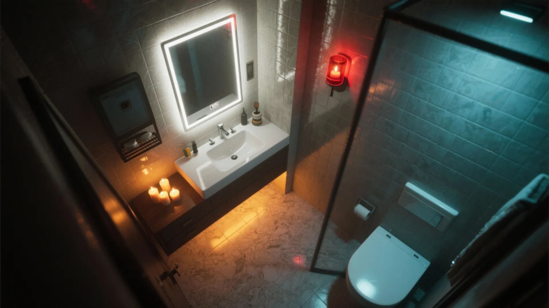 3. Eerie Lighting Layers (Without the Fire Hazard)