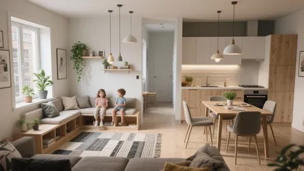 Small-Space Magic for 4-Bedroom Low-Income Housing