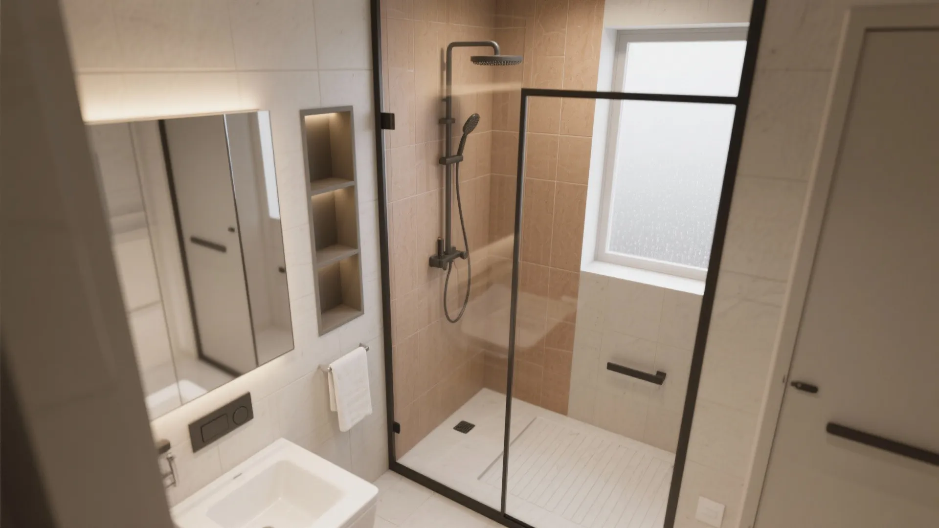 4. Two bathrooms optimized for efficiency