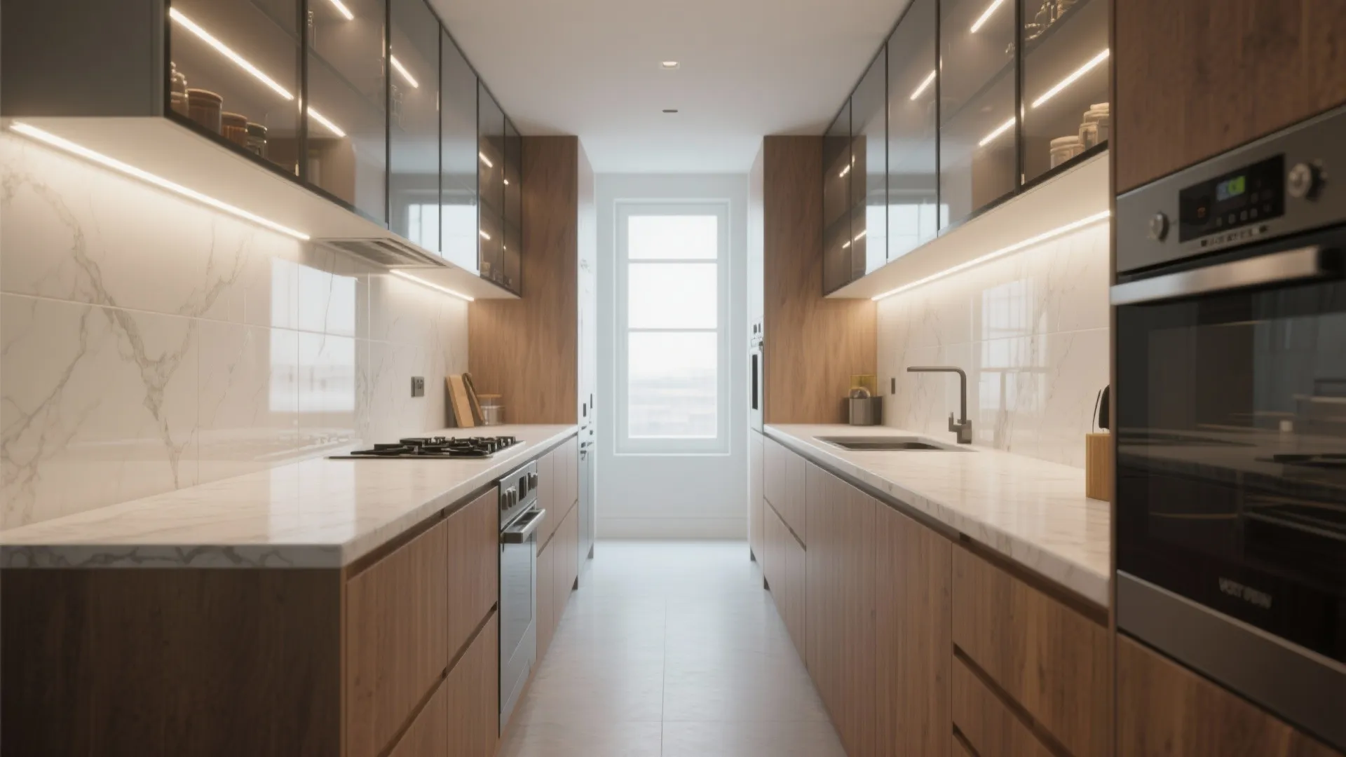 1. The Efficient Galley: double-run without the claustrophobia