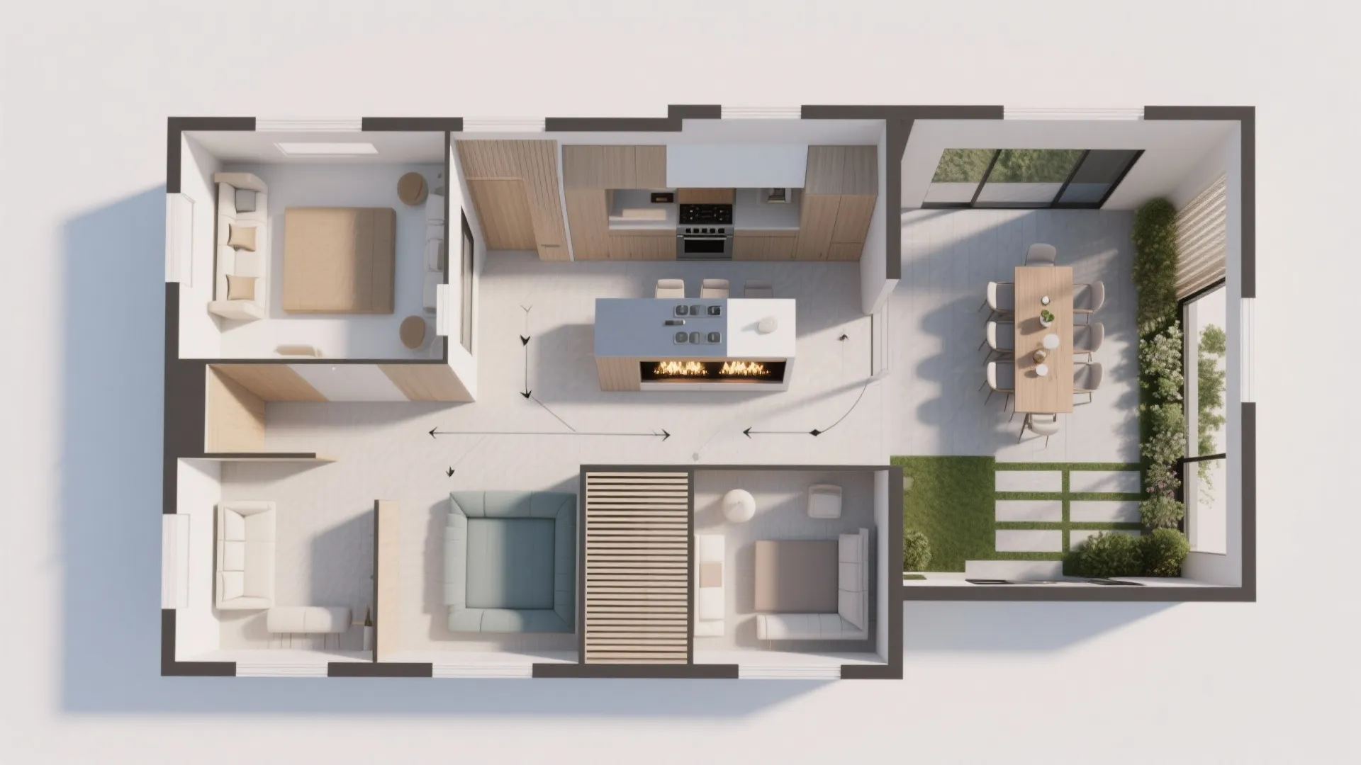 Zoning and circulation that feel effortless