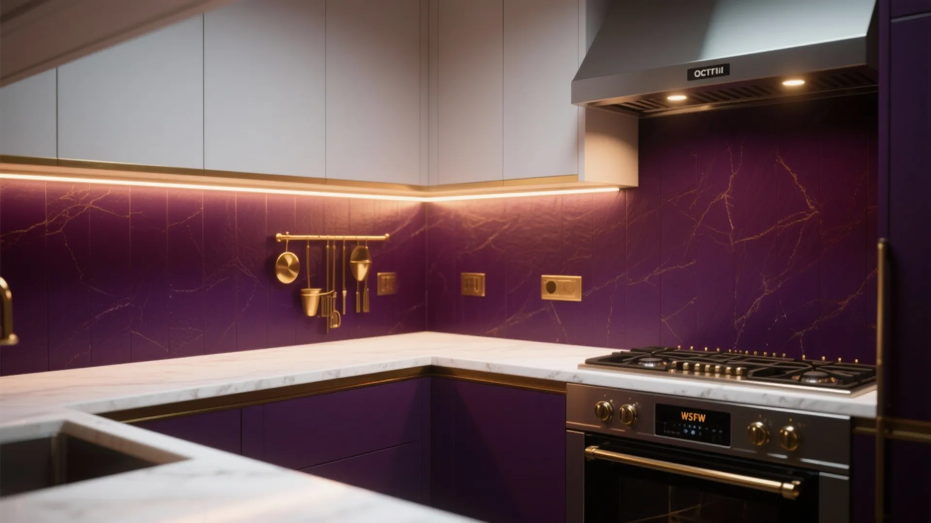 2. Deep Eggplant Accent Wall: Drama in a Corner