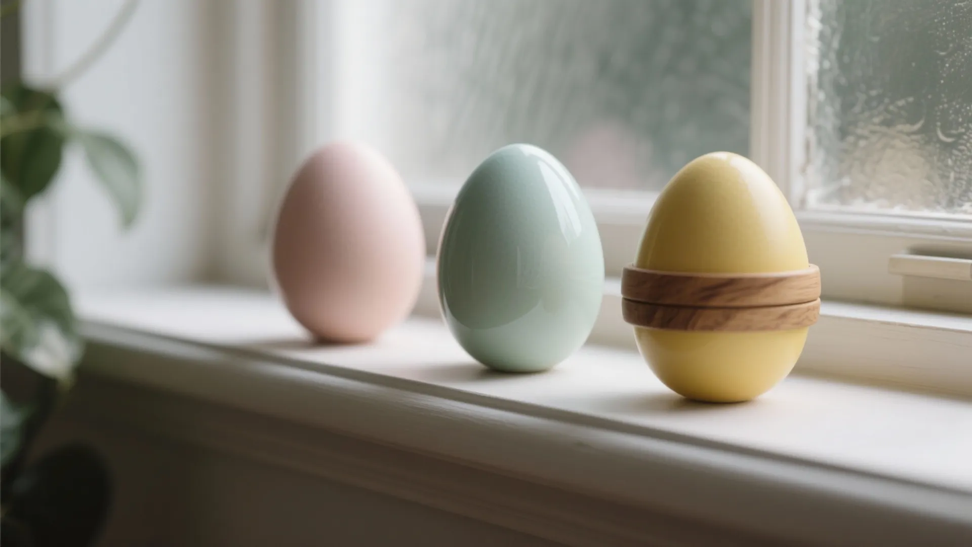 2. Subtle Egg Motifs on Shelves