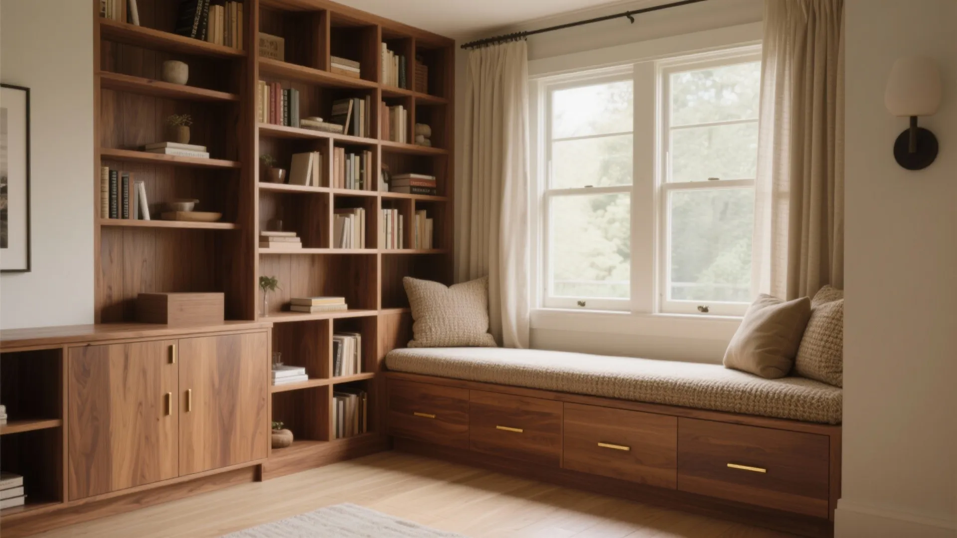 Built-ins and materials to bridge the elbow