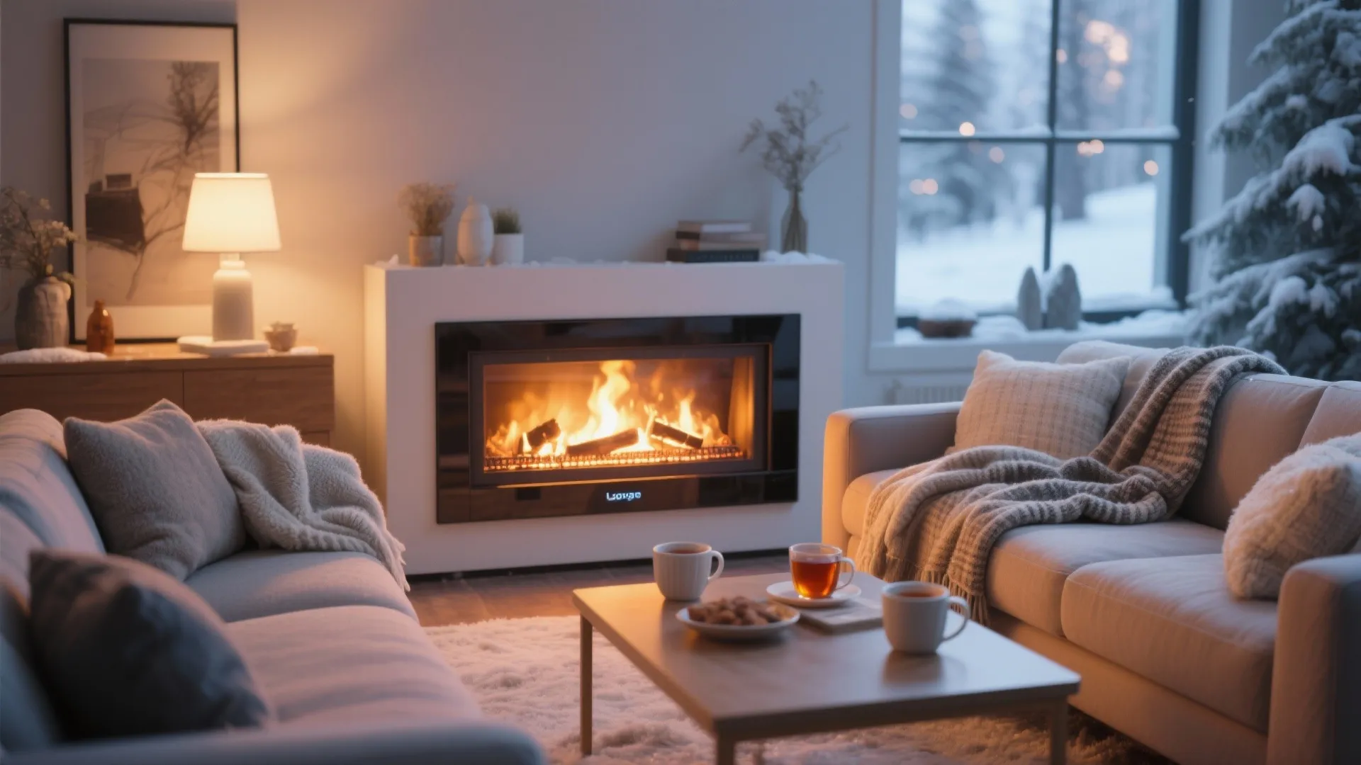 7. Fireplace (Real or Electric)