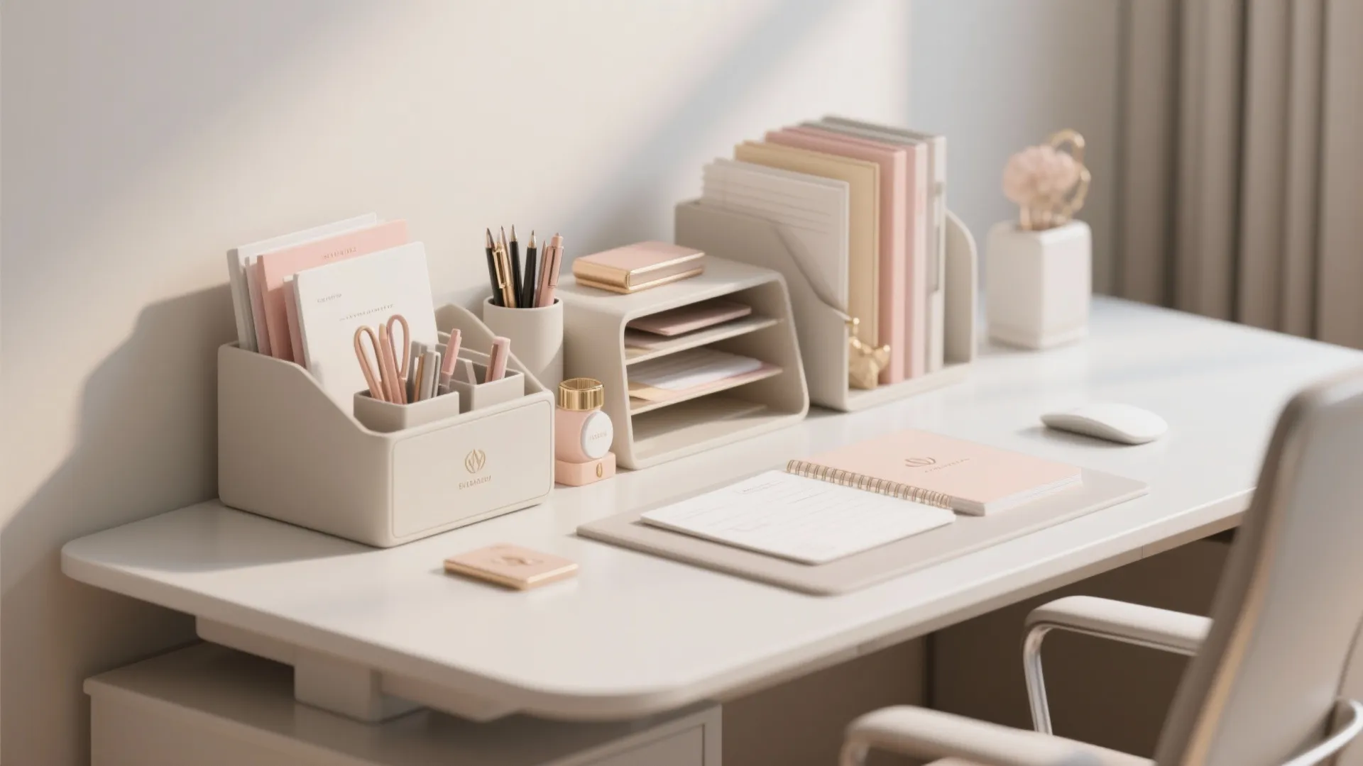 1. Elegant Desk Organizer Set