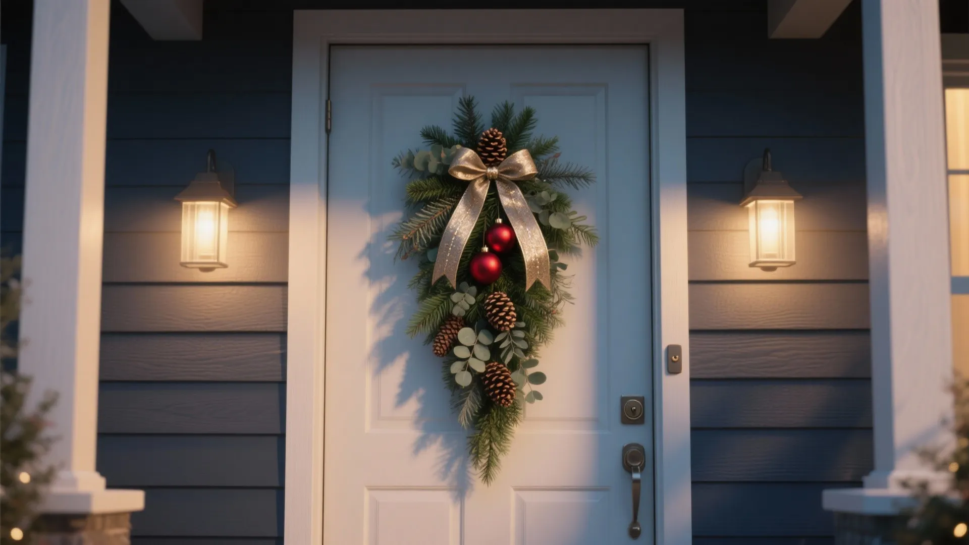 DIY Christmas Door Swag: Transform Your Entryway in Minutes: 1 Minute to a Gorgeous Holiday Welcome—No Florist Required!