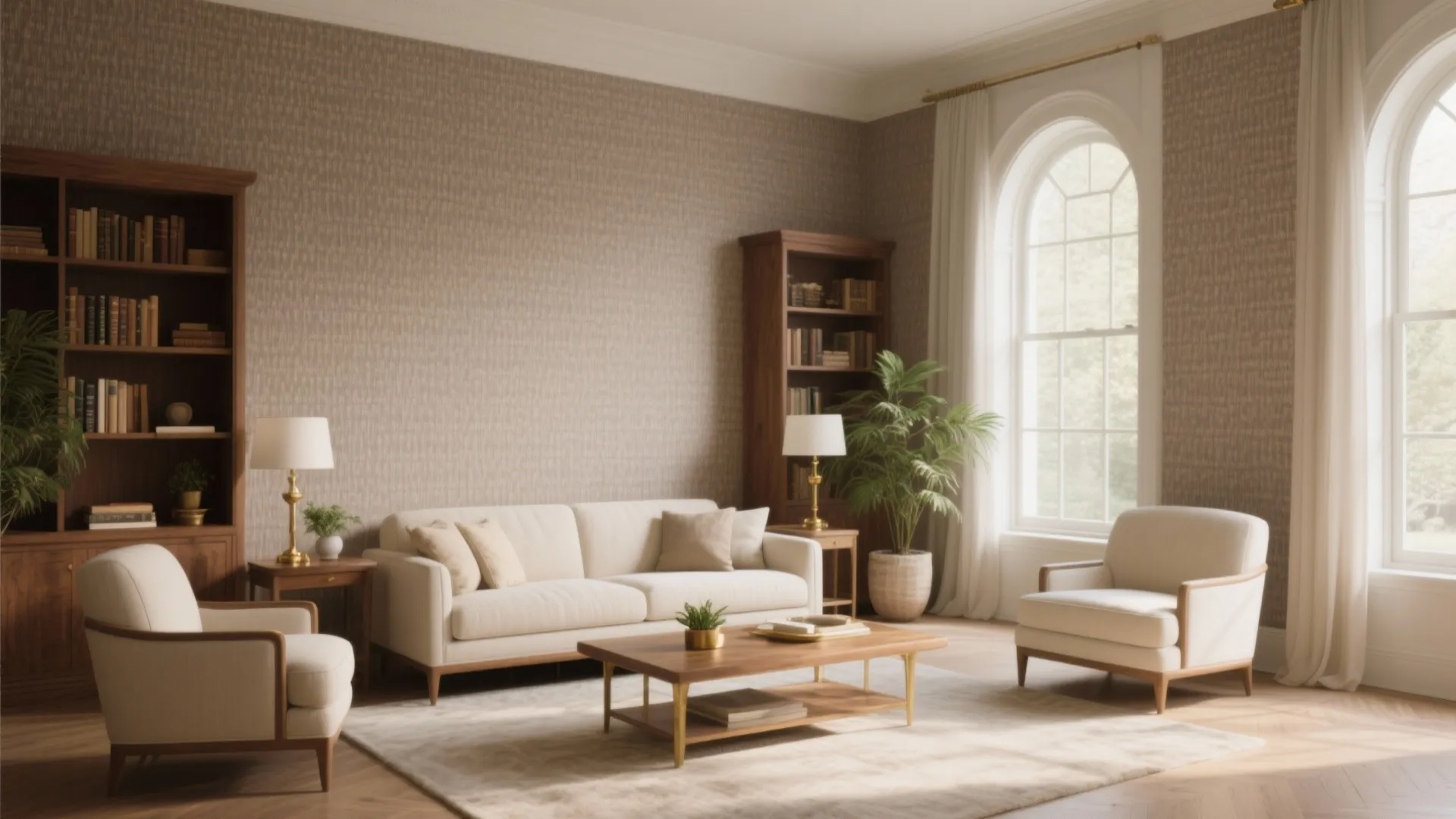 Elegant Wallpaper for Living Room: Style Ideas to Transform Your Space: 1 Minute to Find Perfect Elegant Wallpaper for Living Room