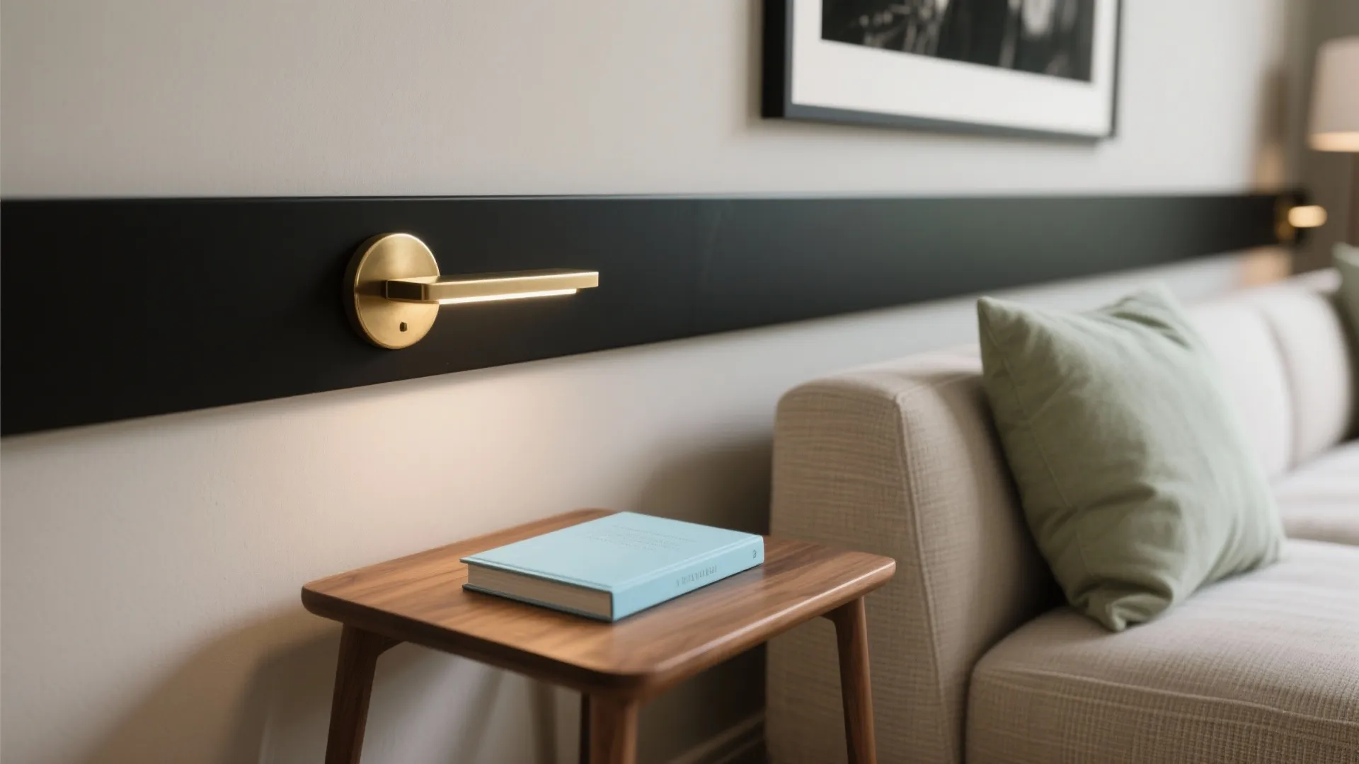 Elevated Neutrals with Black, Brass, and One Muted Pastel