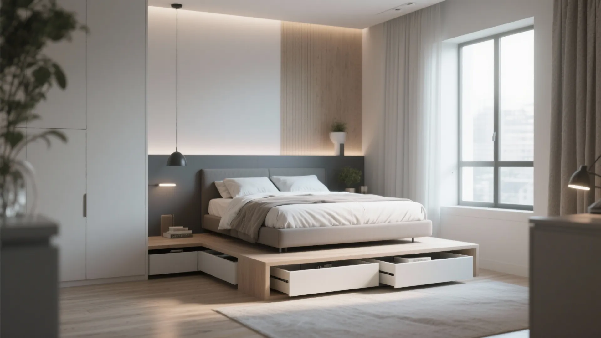 Idea 5: Elevated Bed with Storage