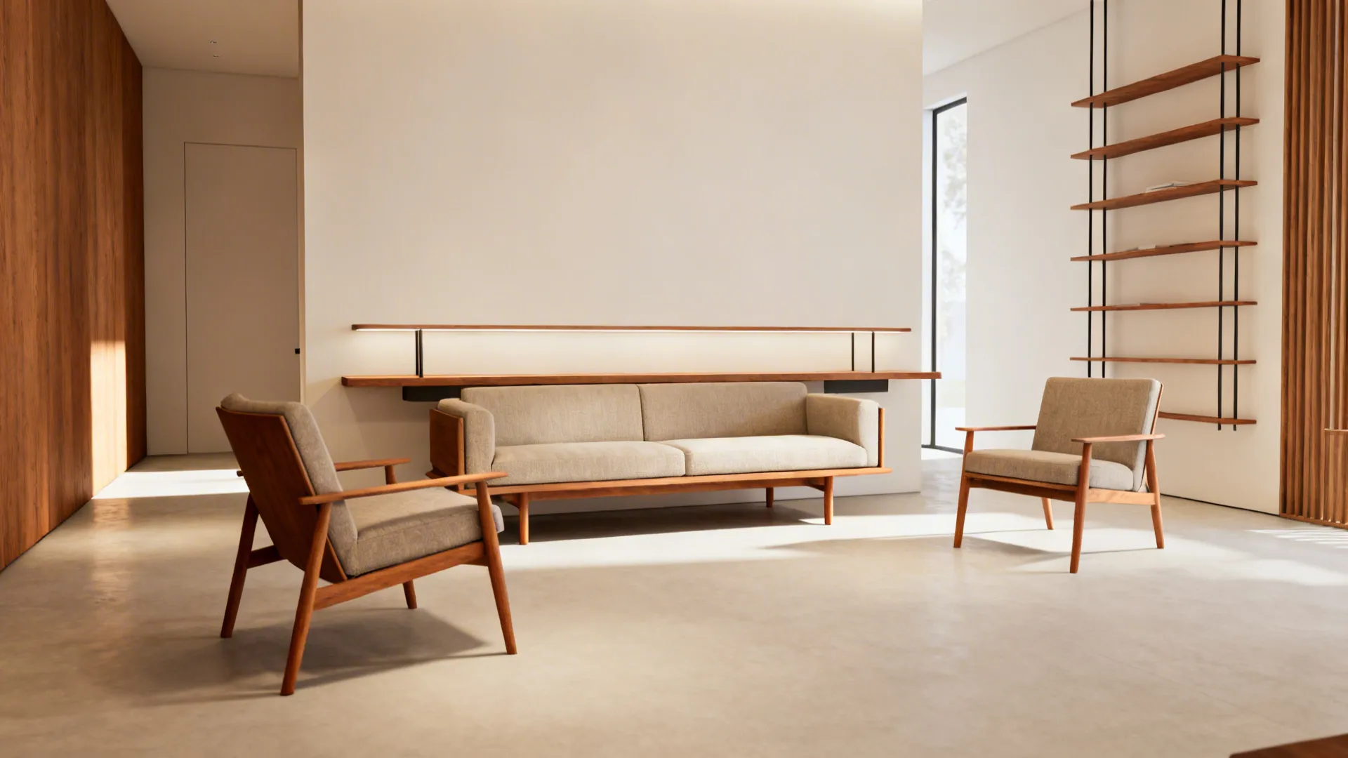 3. Choose slim, elevated furniture for visual airiness