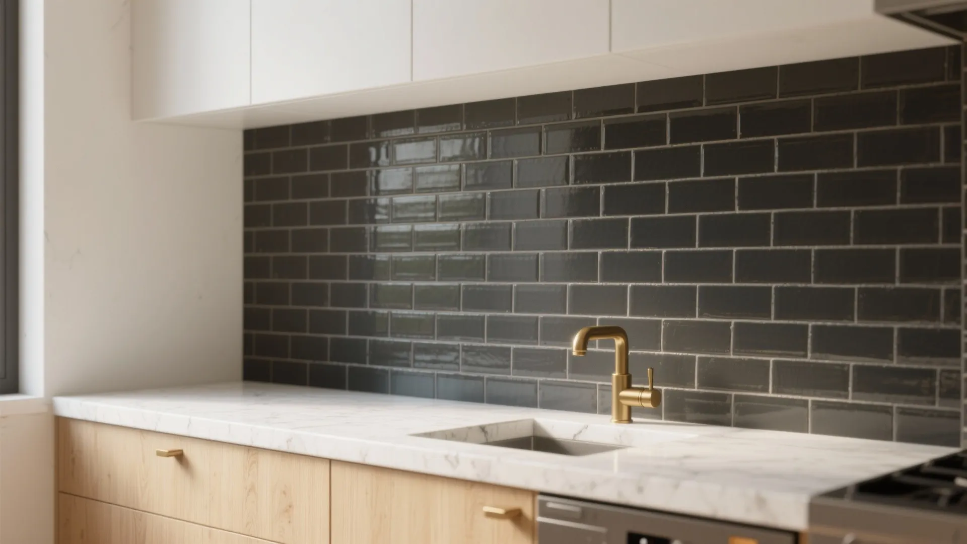 1. Elevated subway with contrasting grout