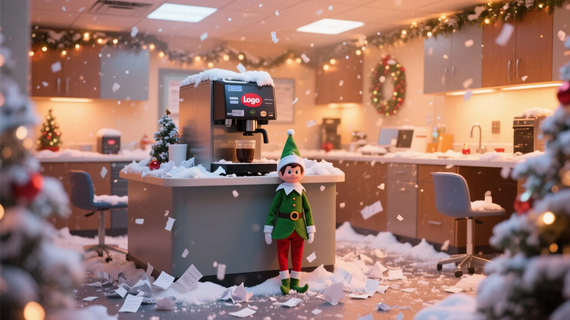 3. Snowstorm in the Breakroom