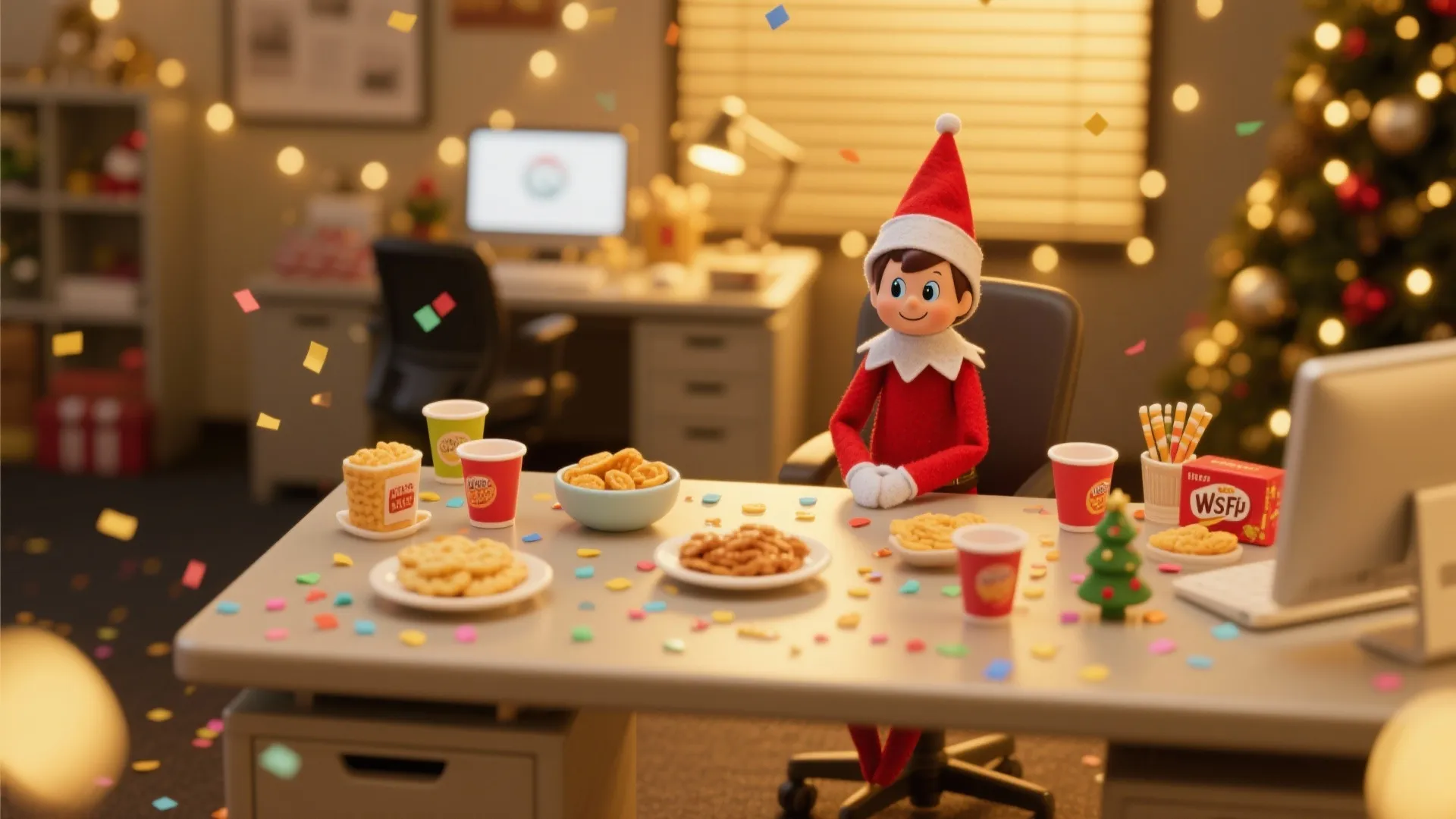 9. Tiny Holiday Office Party