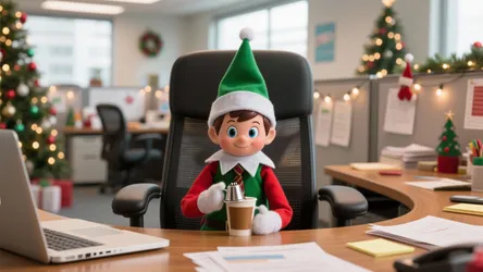 10 Hilarious Elf on the Shelf Office Ideas