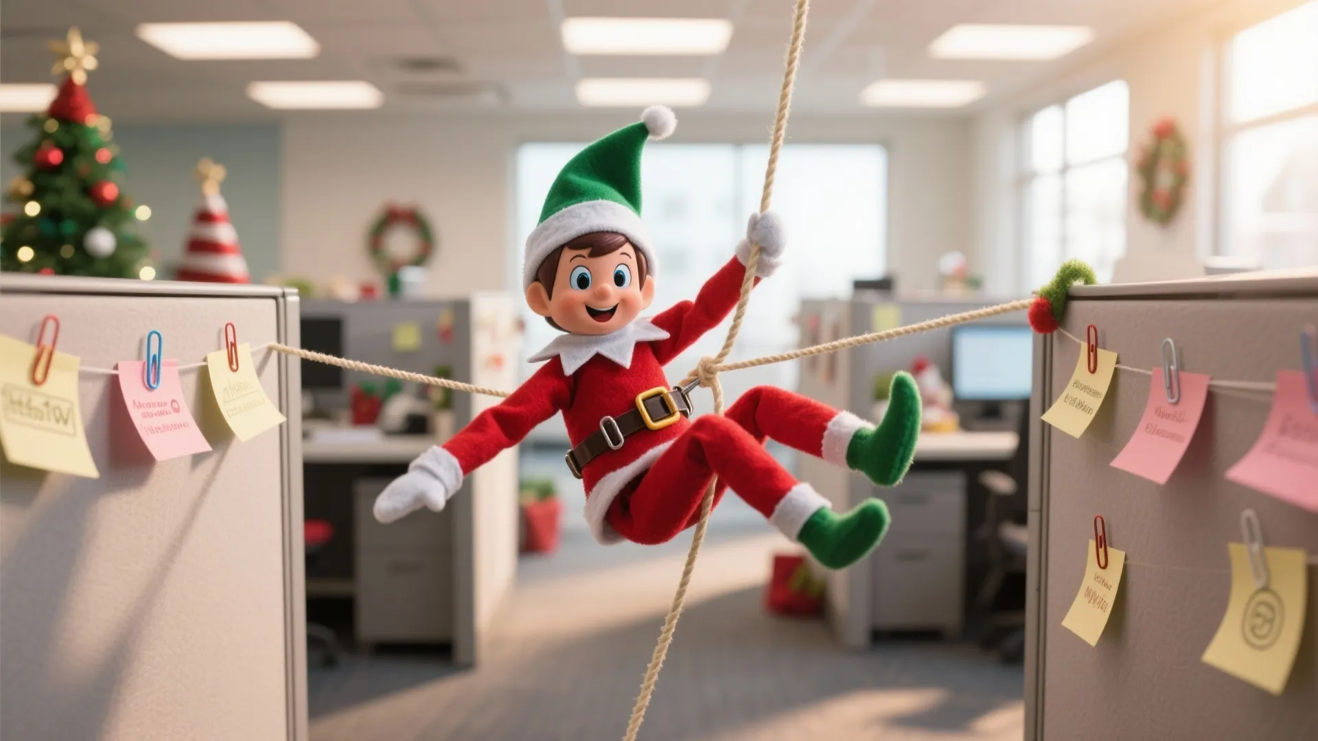 3. Office Supply Zipline