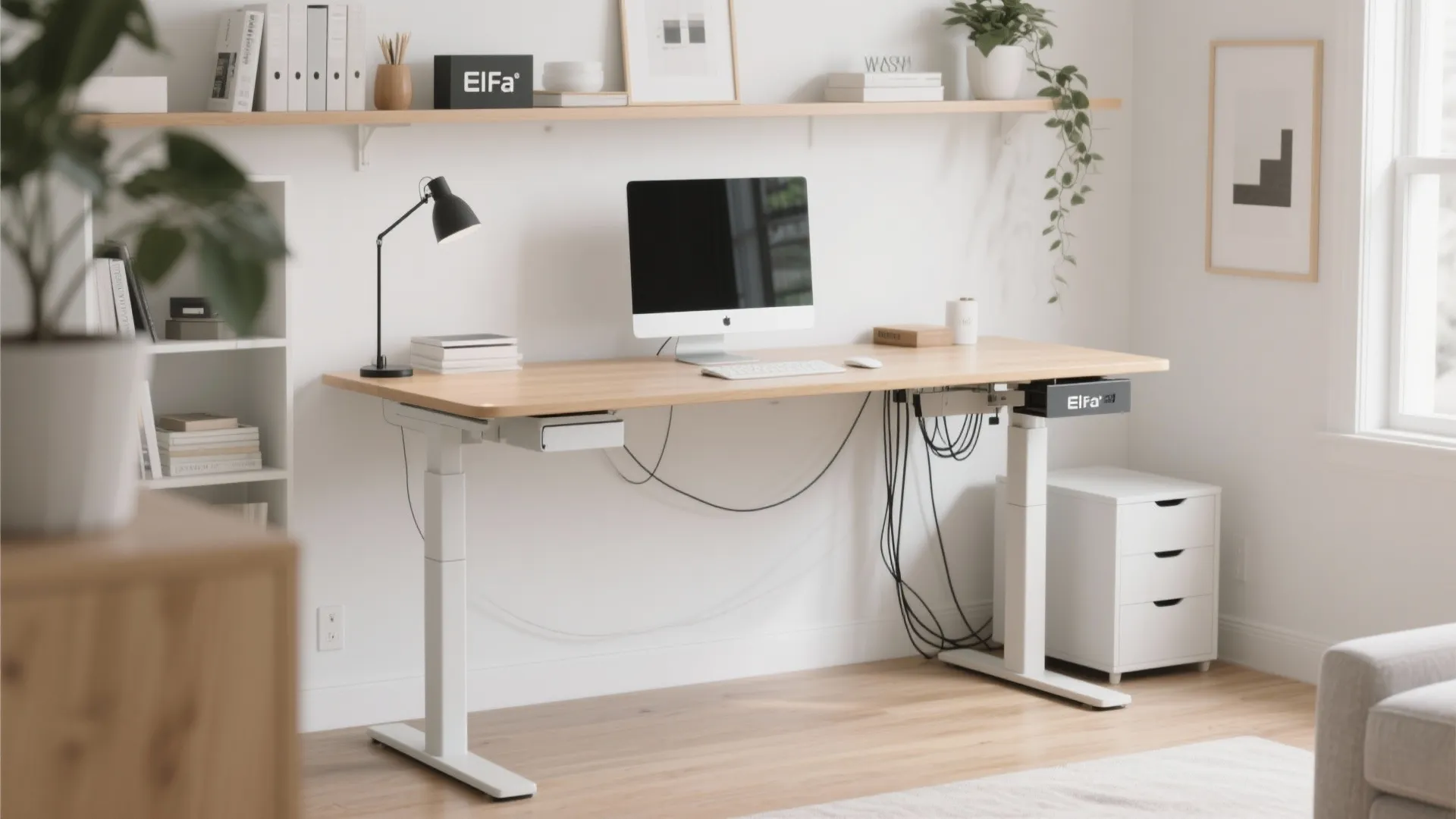 3. Adjustable Standing Desk Setup