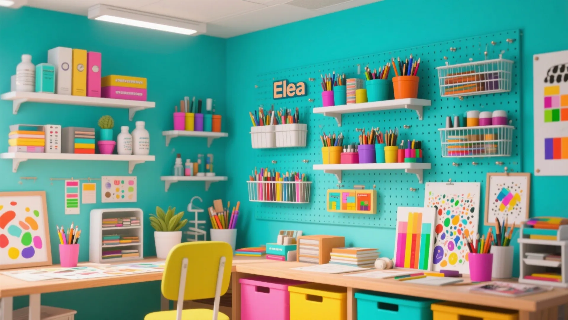 5. Studio Wall Organizer