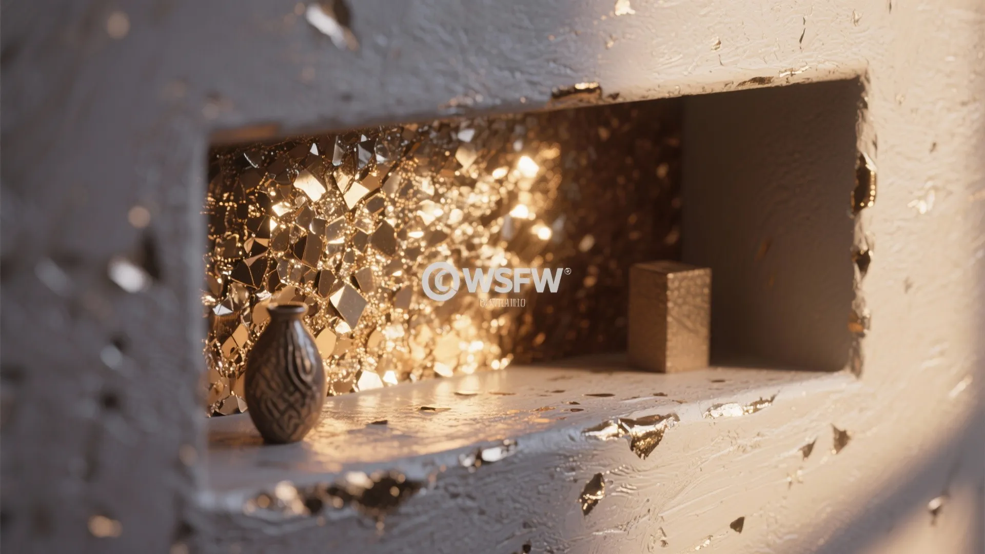 5. Accent Niche with Embedded Flakes