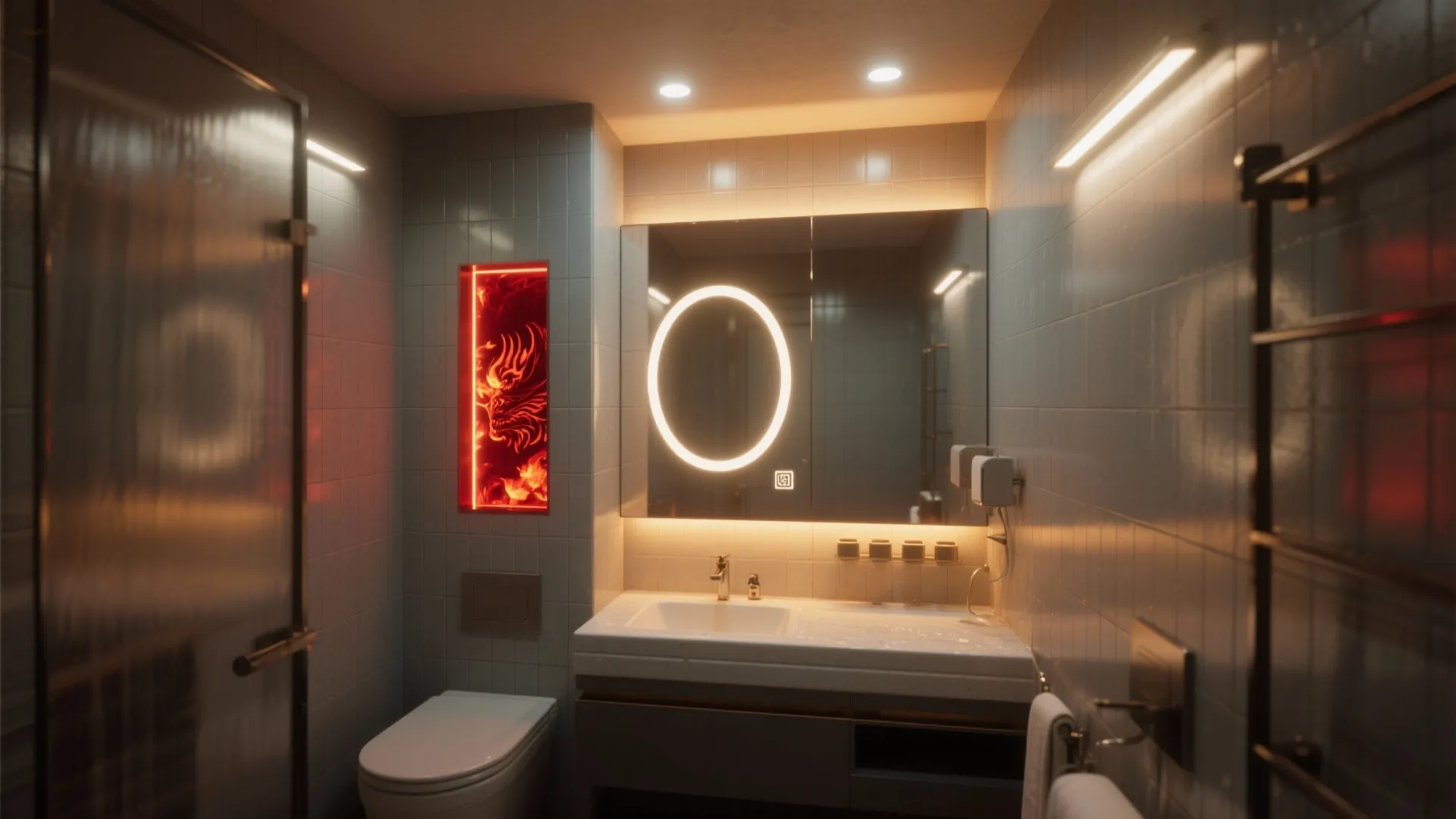 3. Moody lighting with accent LEDs