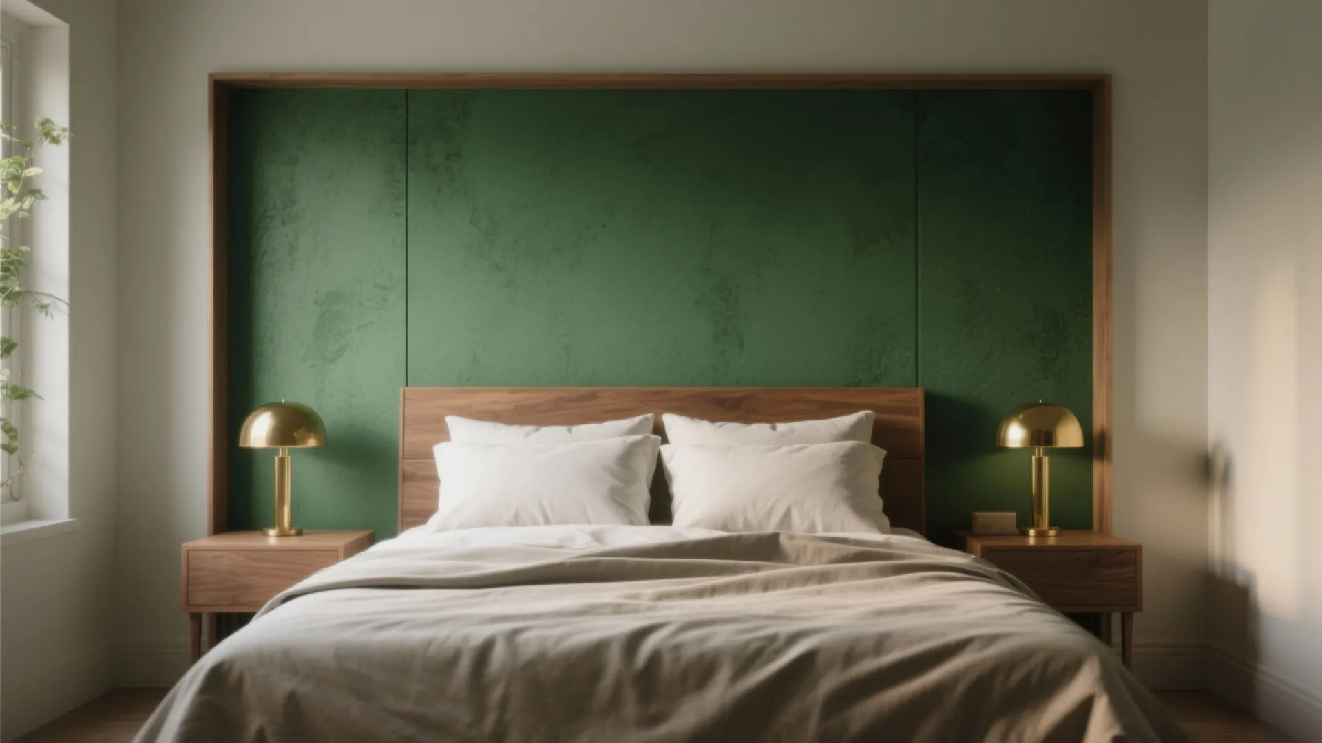 1. Make one wall the jewel: Emerald as an accent