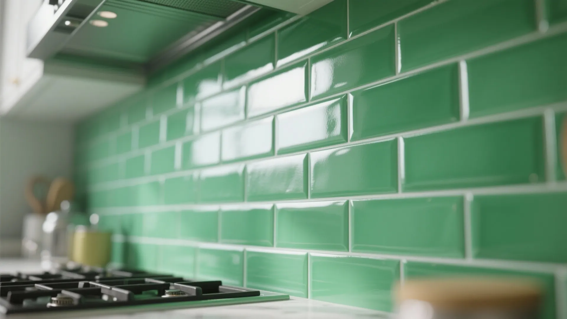 2. Emerald Backsplash