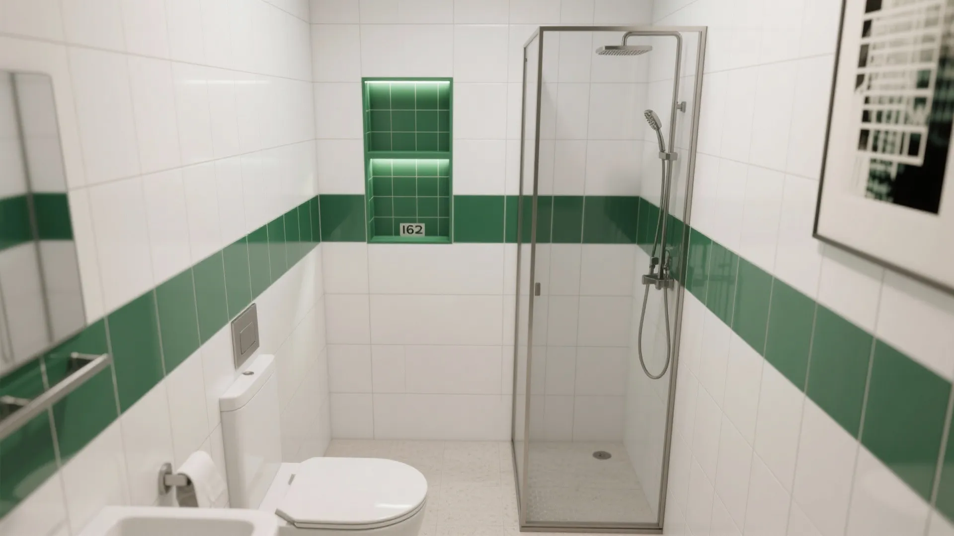 Bold Tile Bands and Niches for Functional Drama