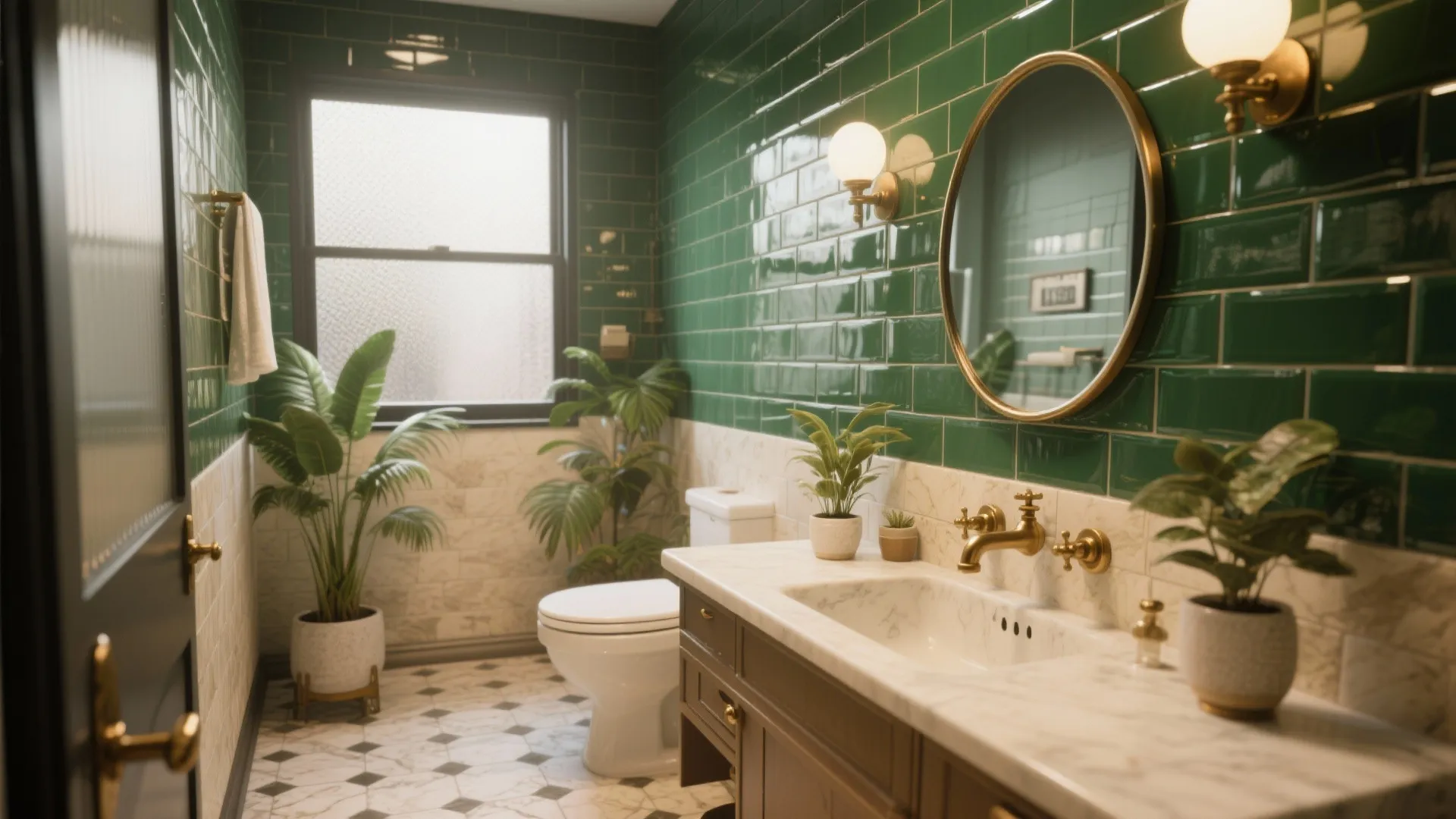Emerald Green Tile Bathroom Ideas (5 Inspiring Tips): Small bathroom, big style: five emerald green tile ideas I've used to transform real homes