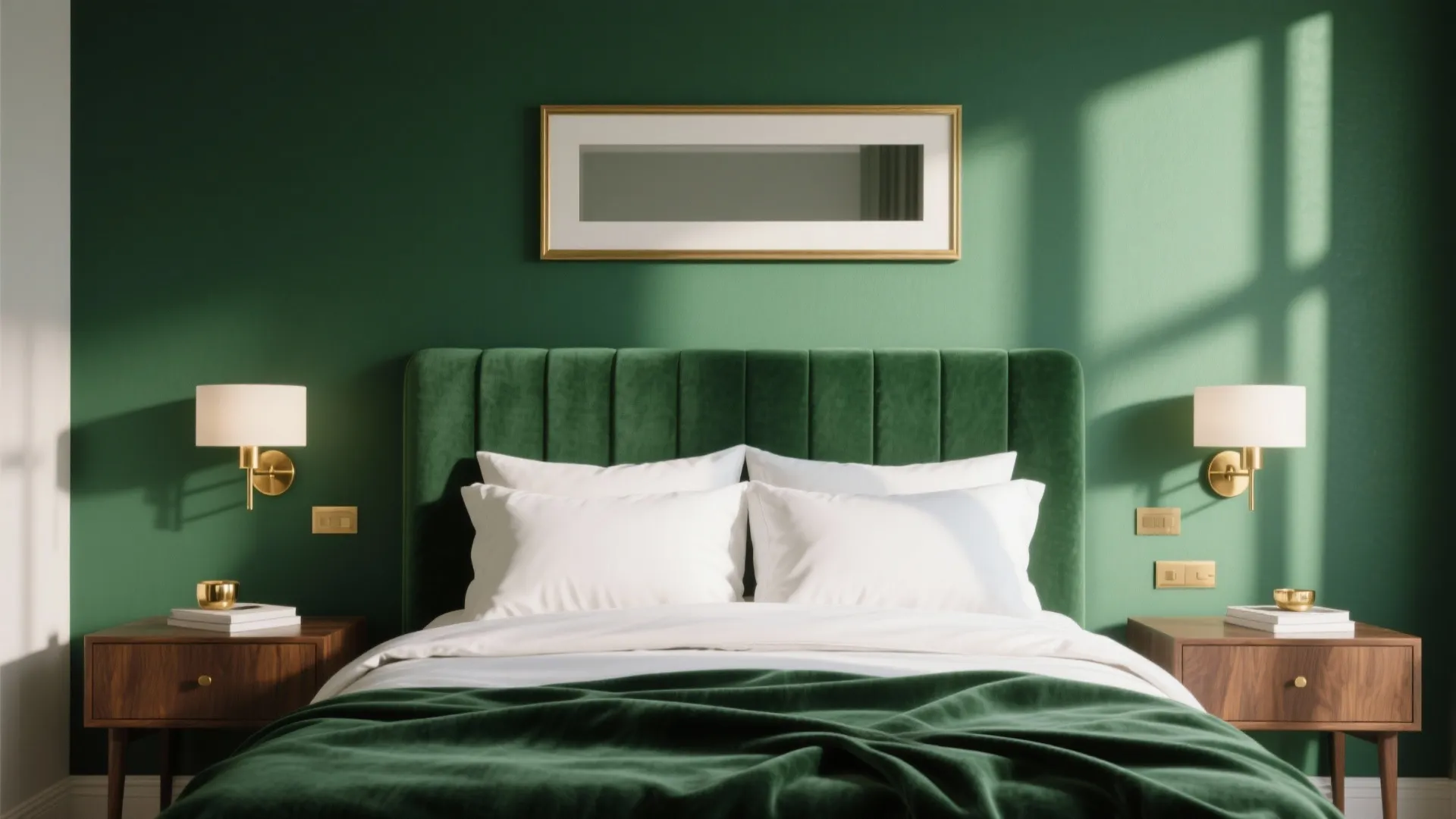 Emerald Green with Brass Details