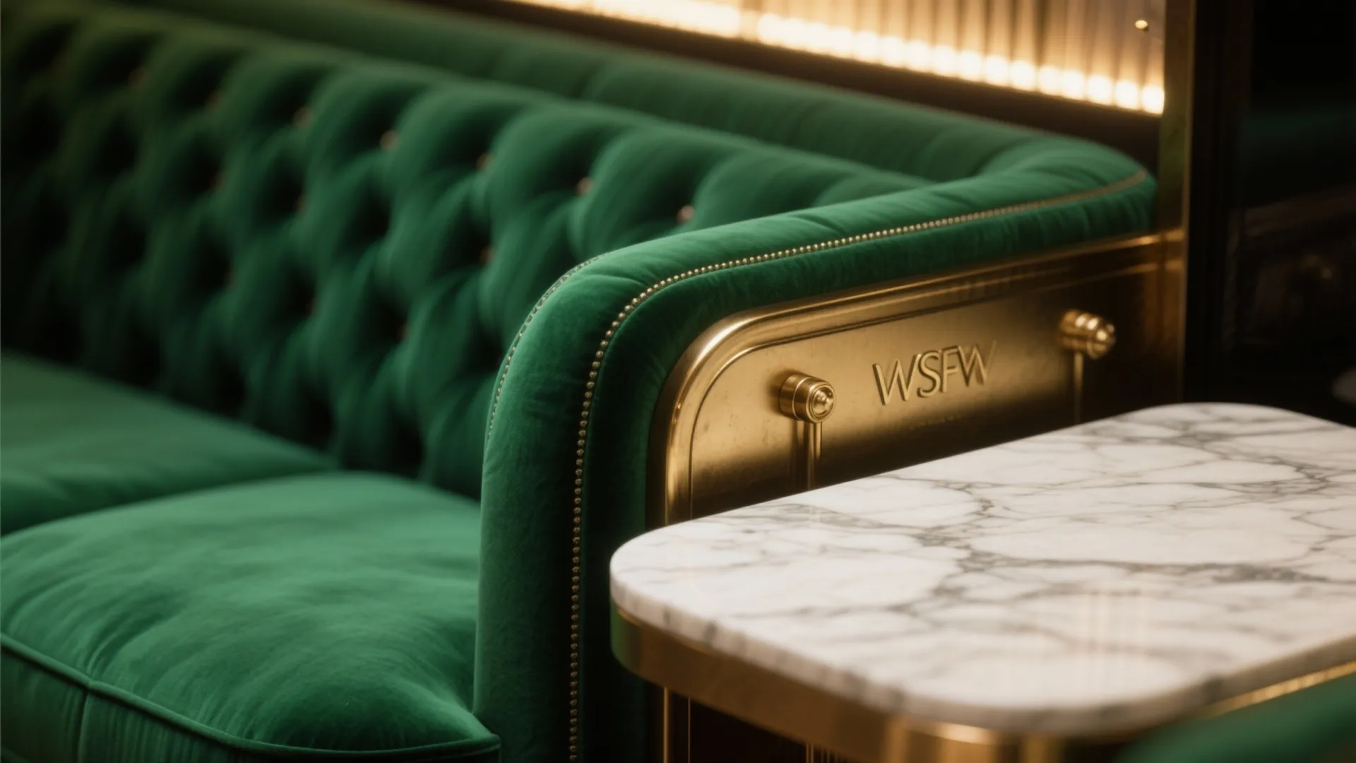 Emerald Green + Brass + Marble