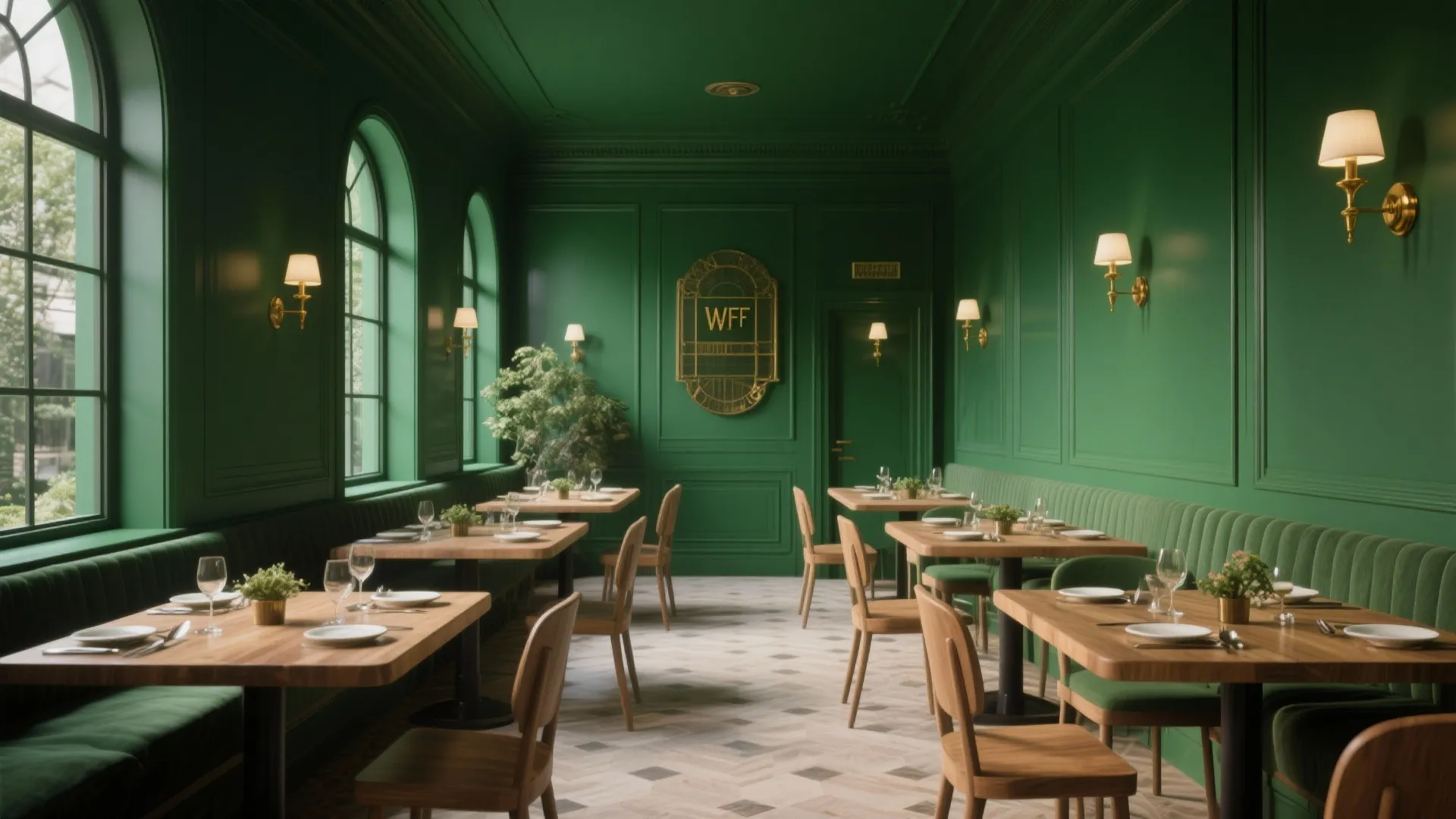 Bold Emerald for a Statement Space