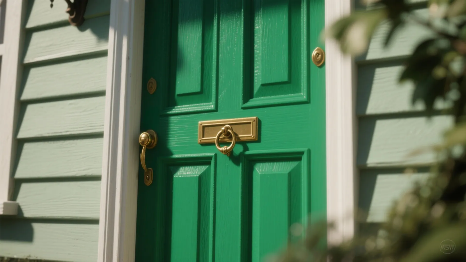 5. Go Bold for the Door or Trim — Keep the Body Calm